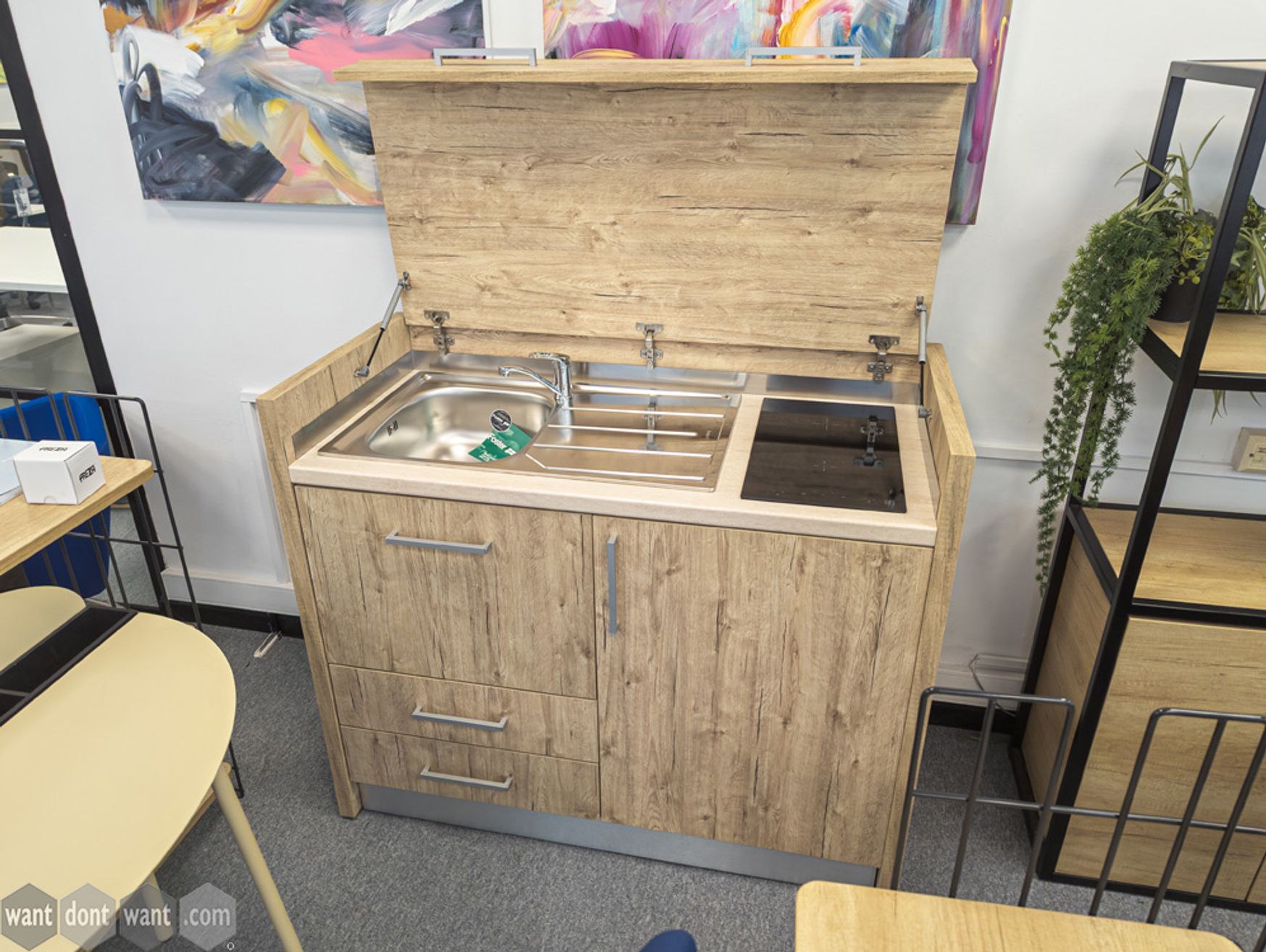 Ex-display hideaway mini kitchen 