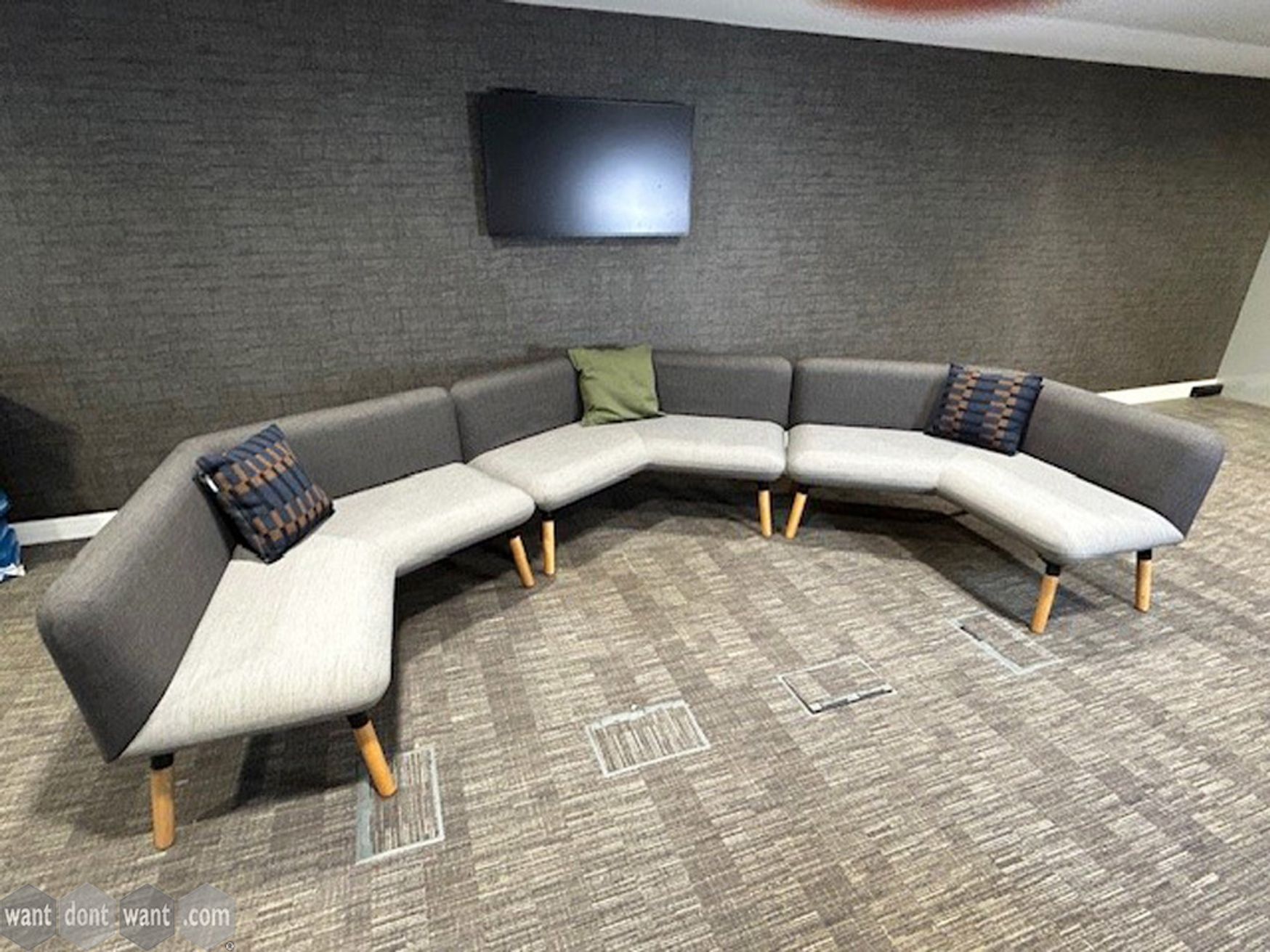 Used Boss V shaped sofas