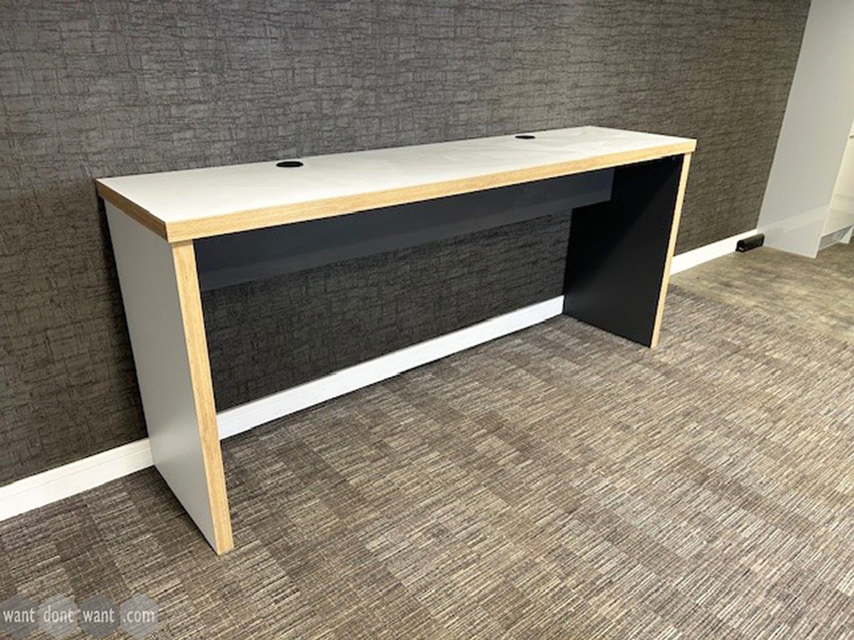 Used 2400mm bespoke high table with power