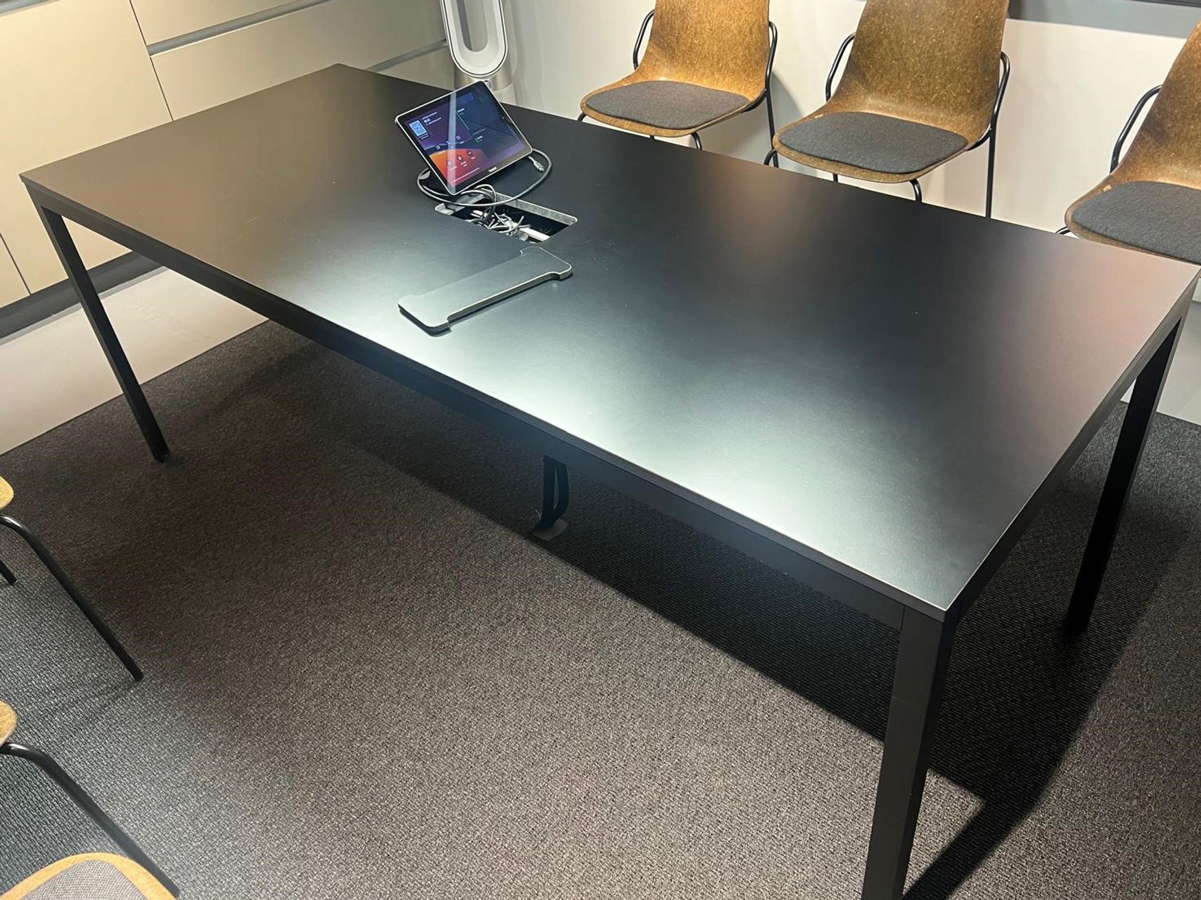 Used 2000mm black Icons of Denmark ‘Kant’ meeting table