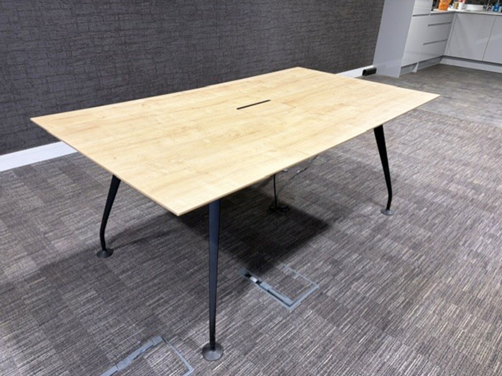Used Mobili 1800mm meeting table with power