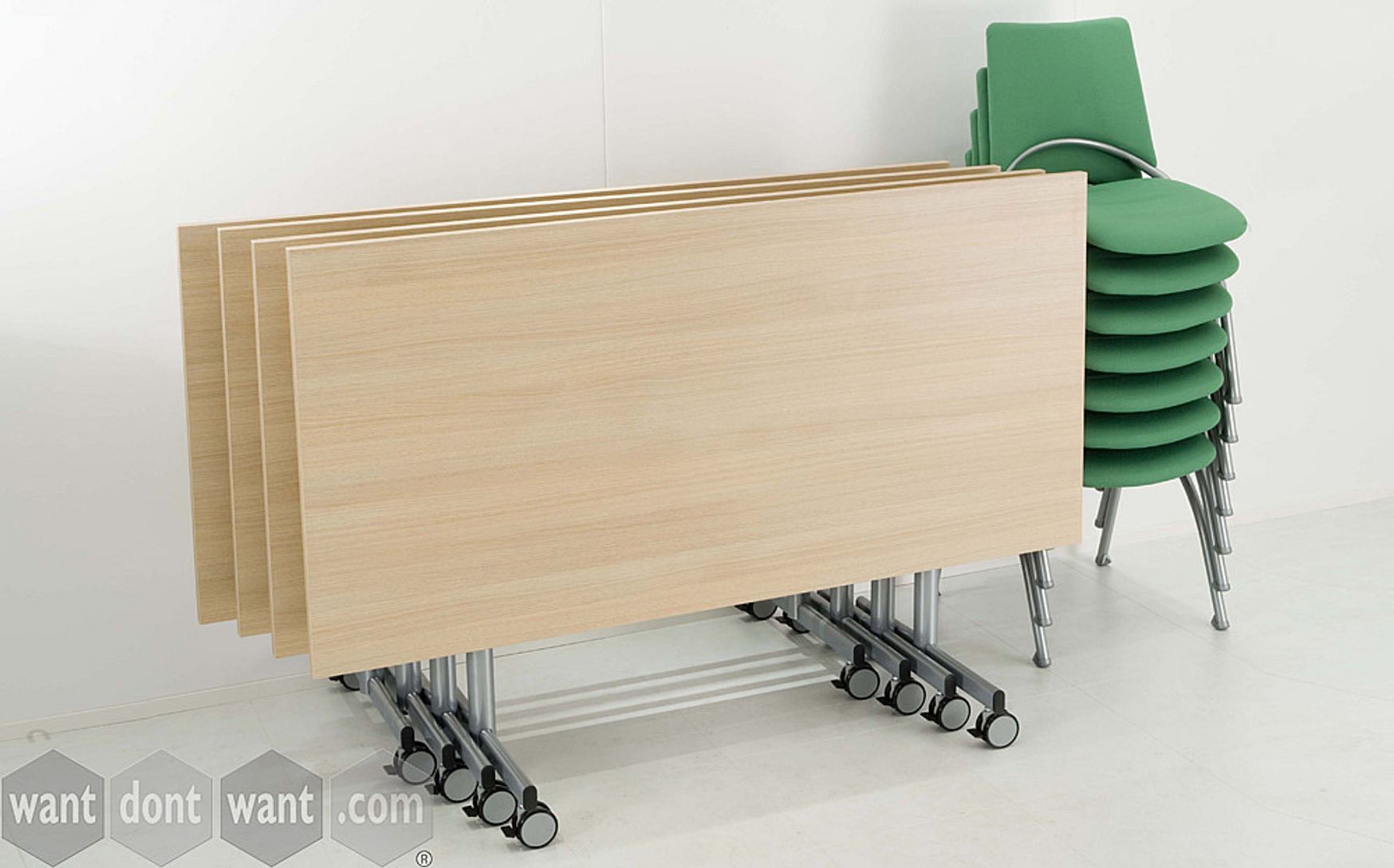 Brand new Flip Top Folding Tables with Casters