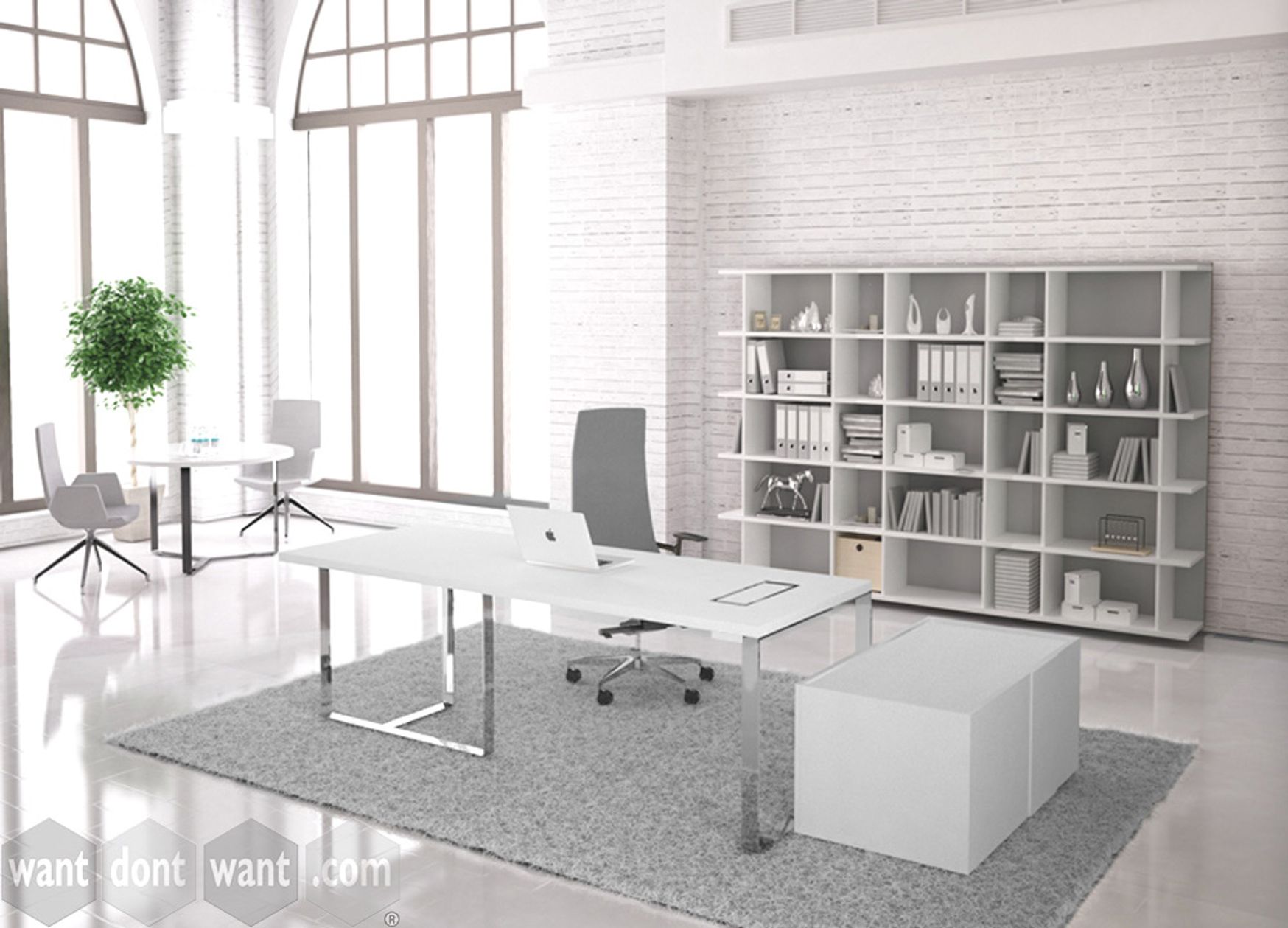 Brand New Executive Desks with 36mm Tops and Slim Steel Frame