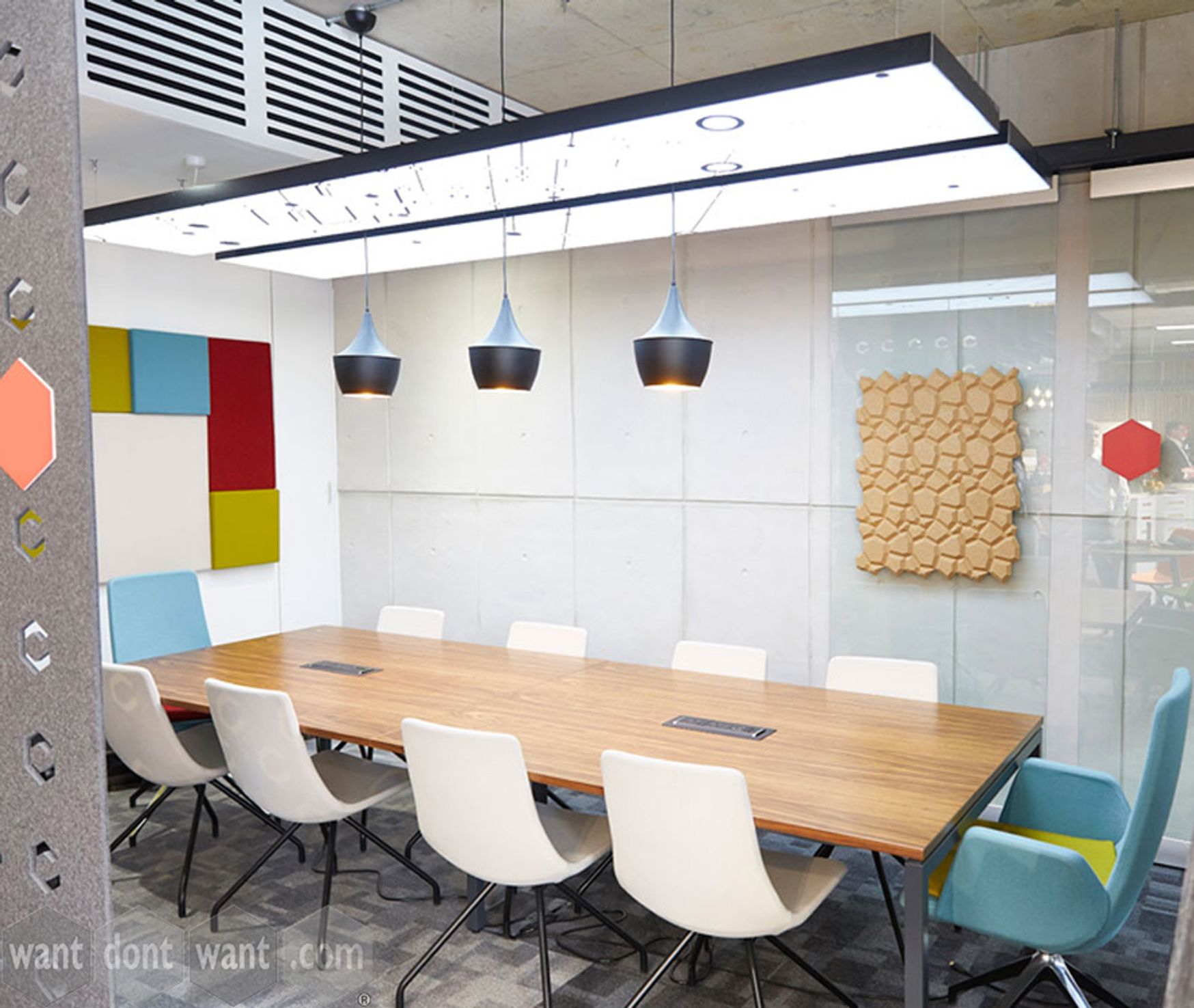 Brand New Boardroom Table with Desktop Power Modules