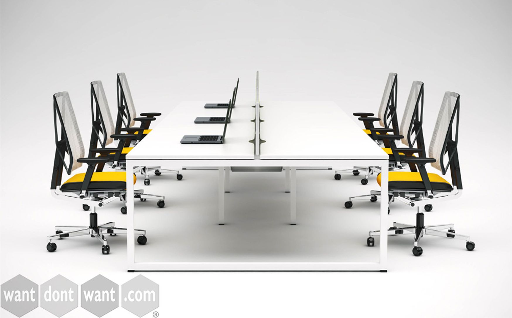 Brand New Bench Desks with O Frame