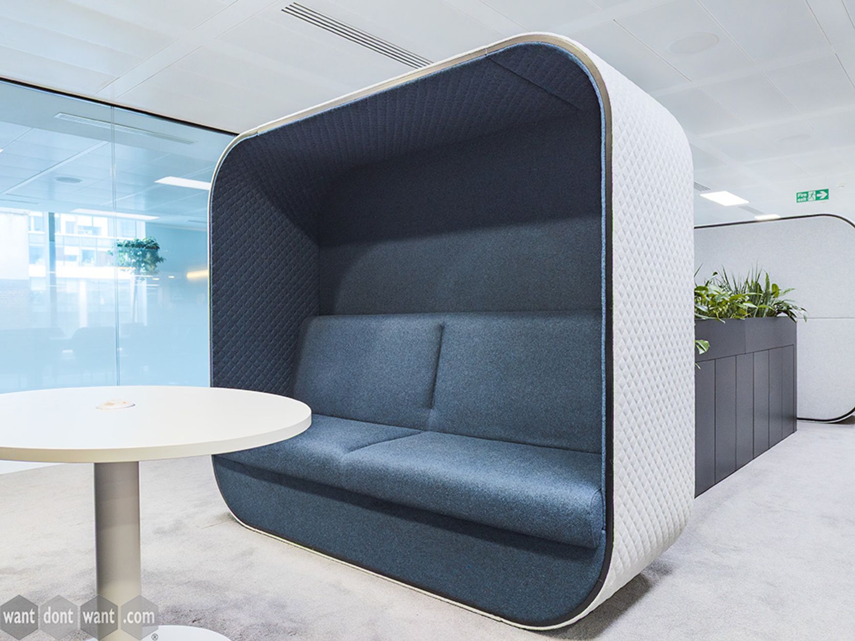 Used Boss Design Cocoon High Back Seating Booths in Excellent Condition