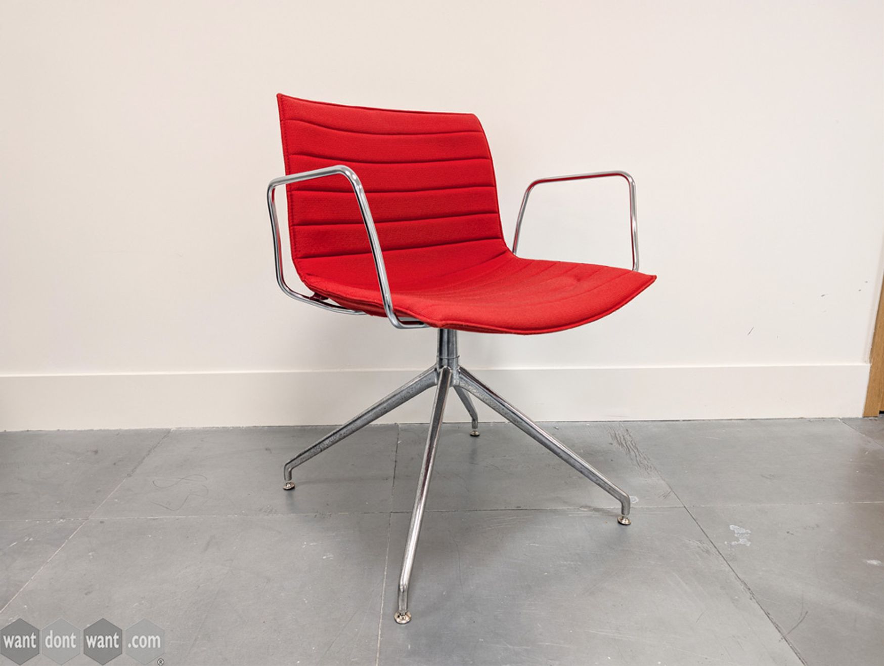 Used Arper chair in red