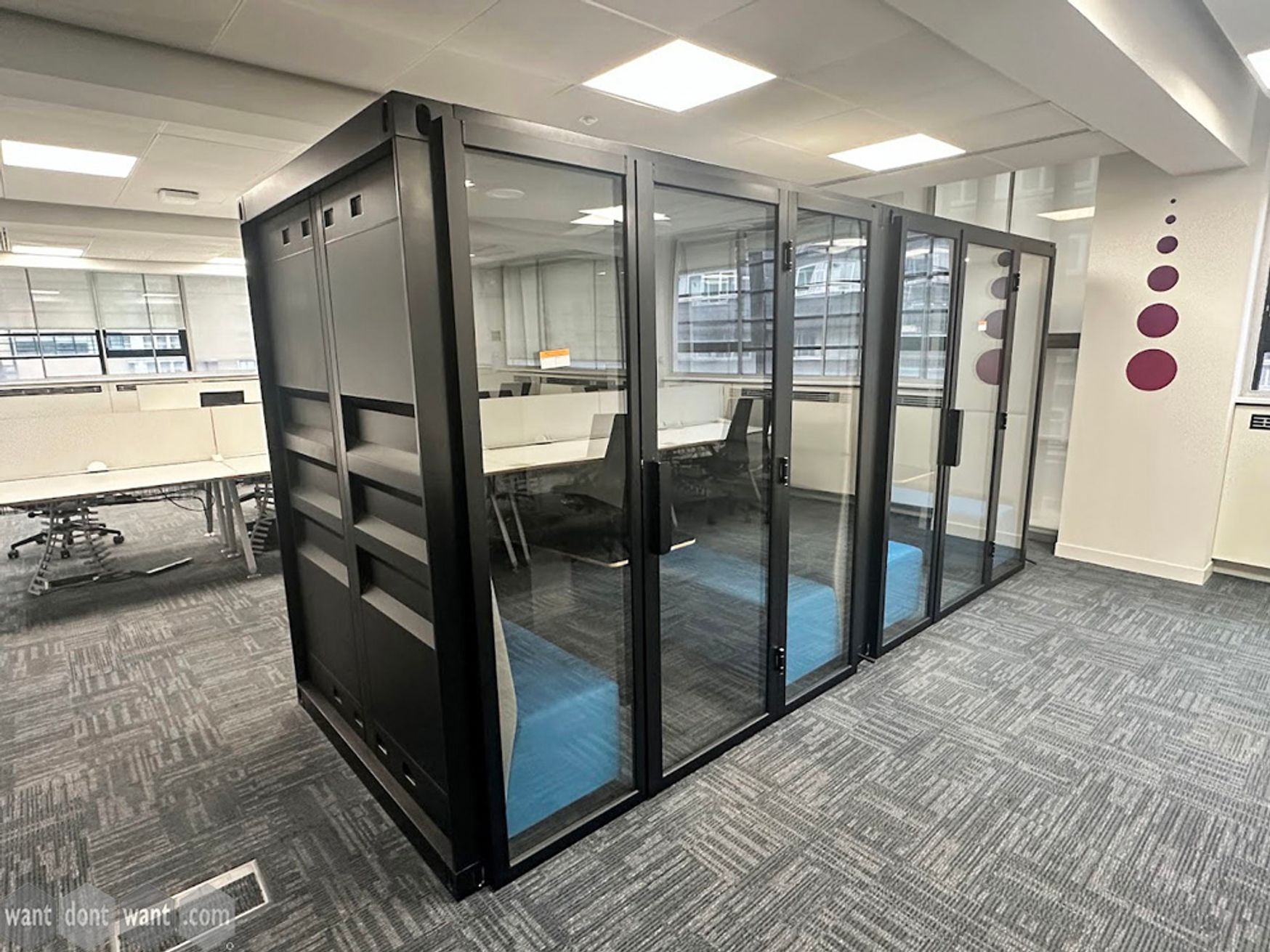 Used container acoustic booth