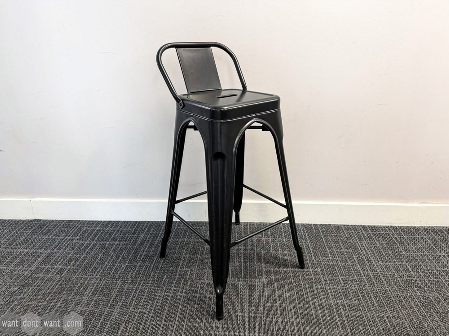 Used black stool 