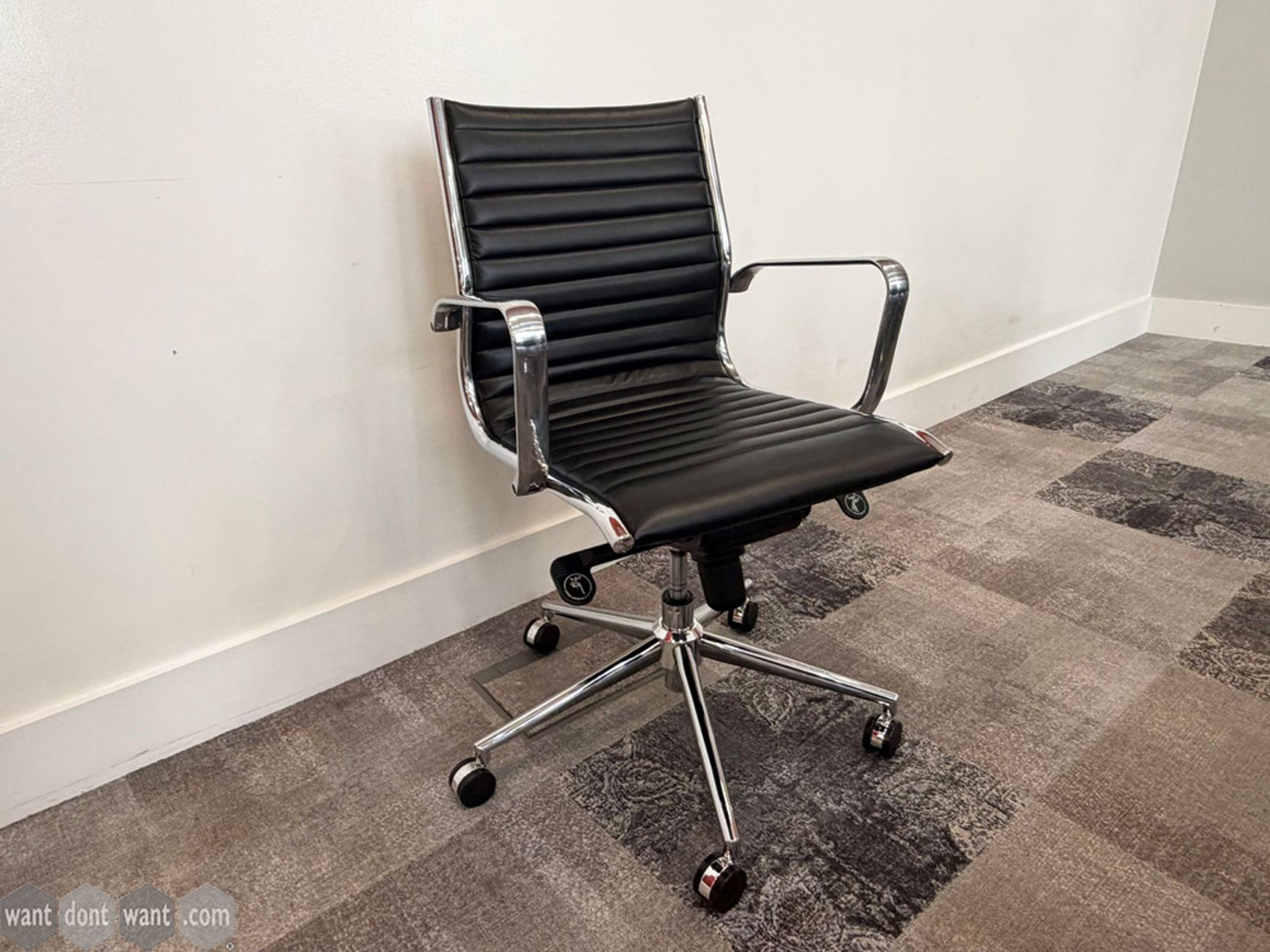 Used chrome meeting chair