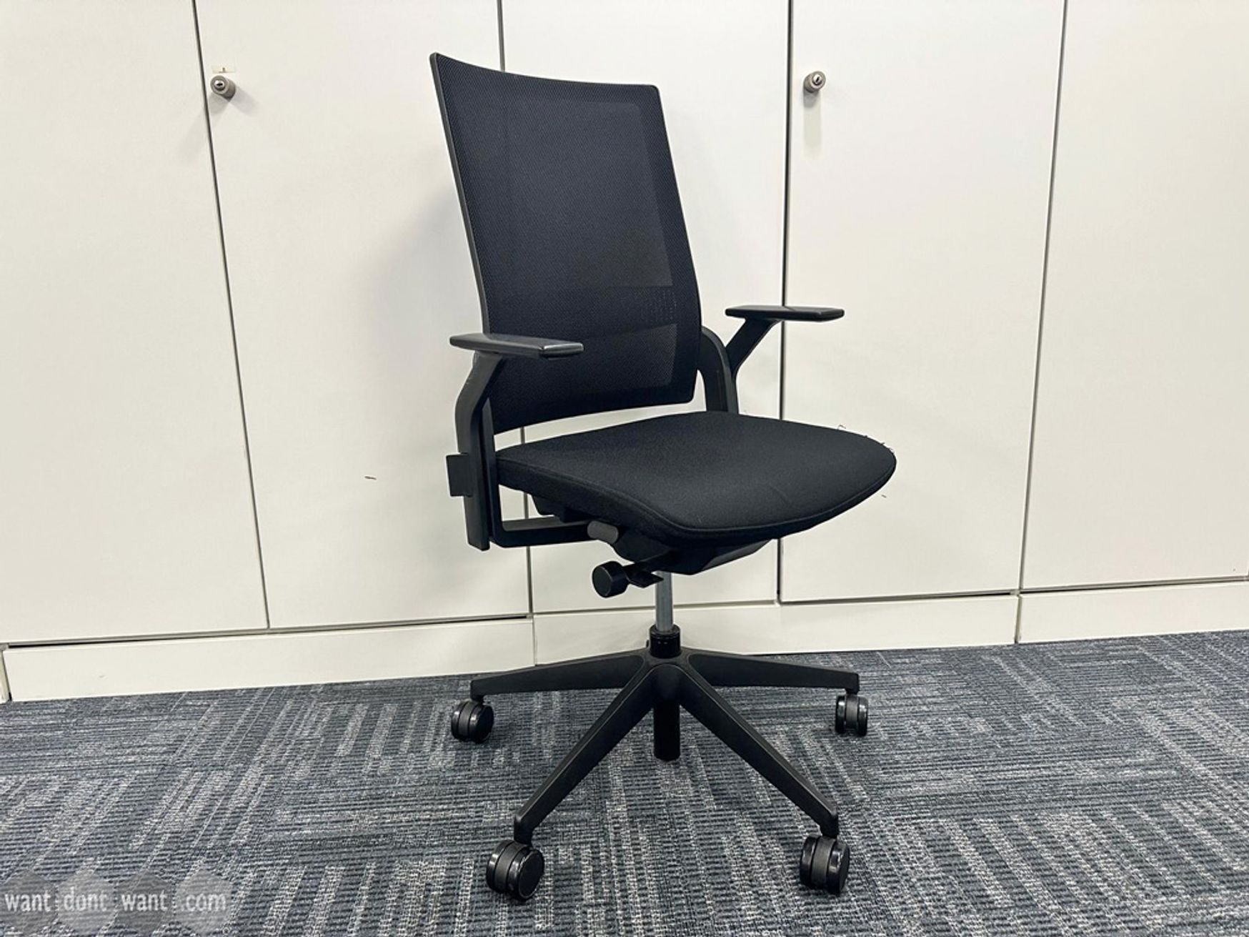 Used Senator 'Ecoflex' Operator Chairs in Black