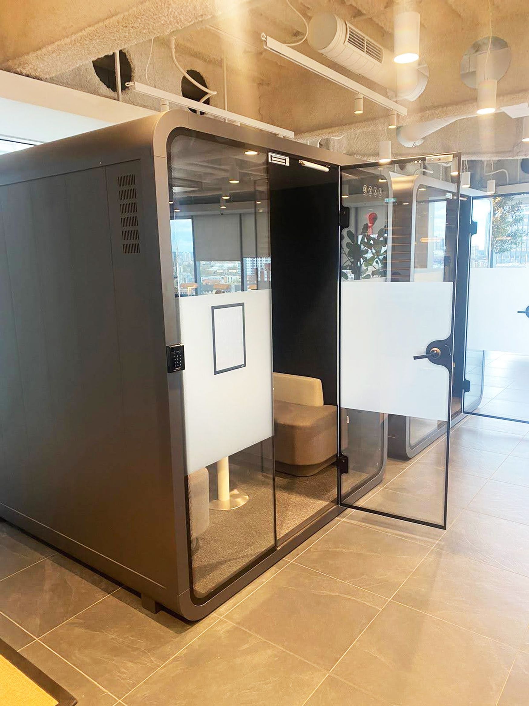 Used 4-Person Acoustic Meeting Booth Pods