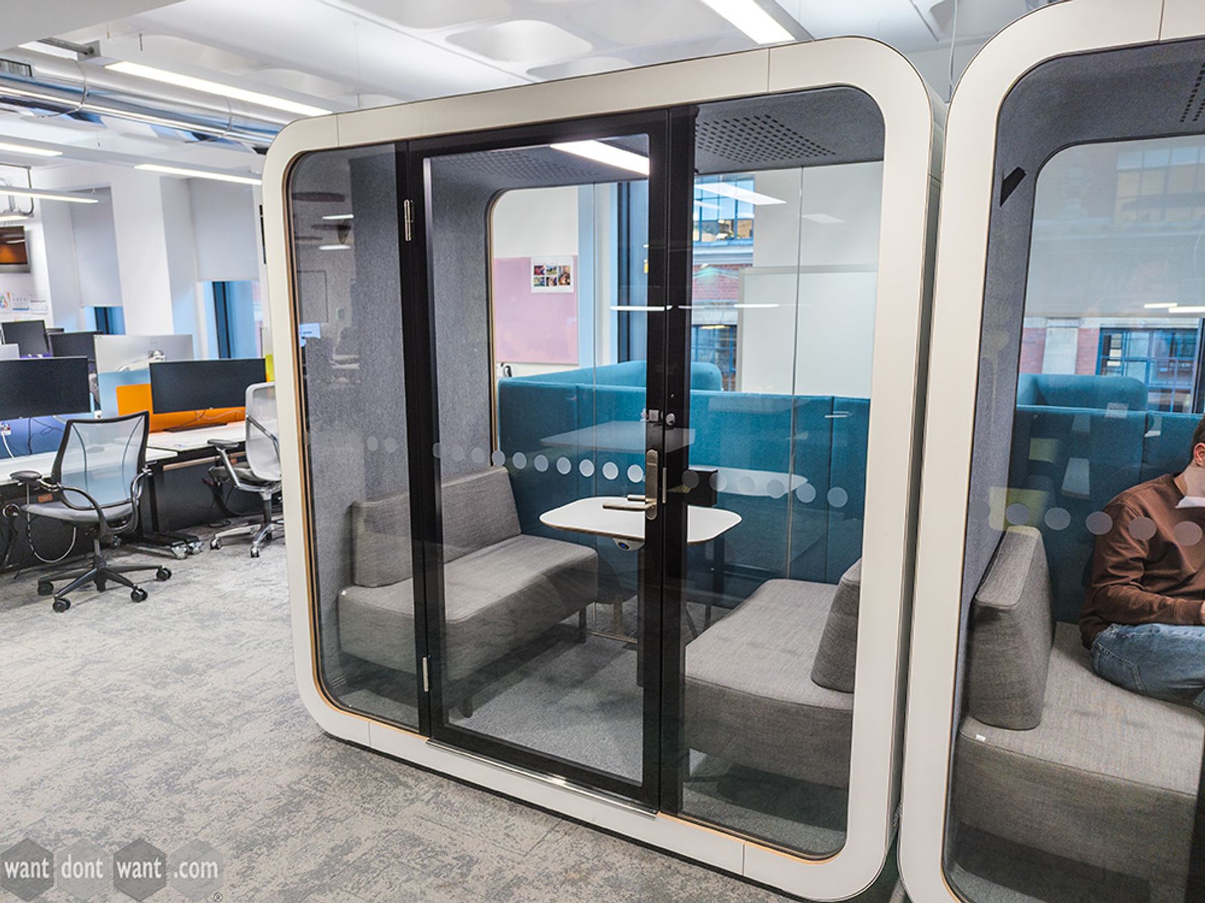 Used Framery 'Q' Acoustic Meeting Booth with Table & Sofas