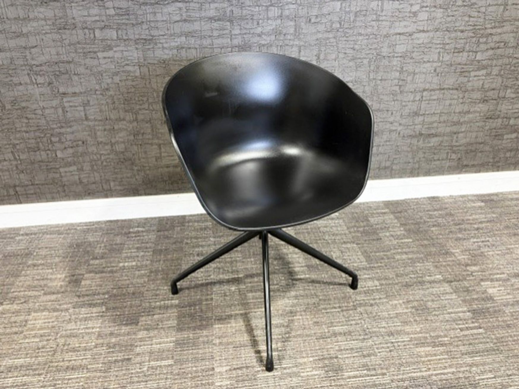 Used Hay black tub chairs