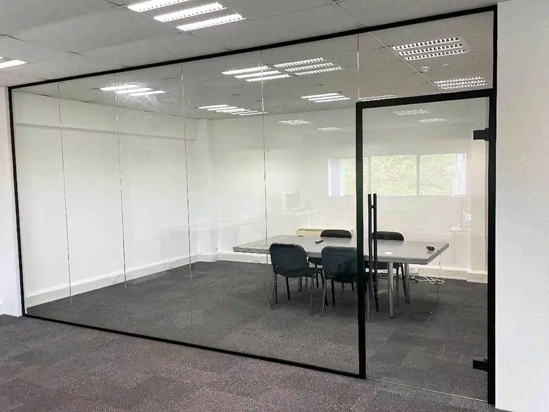 Brand new glass partitioning system