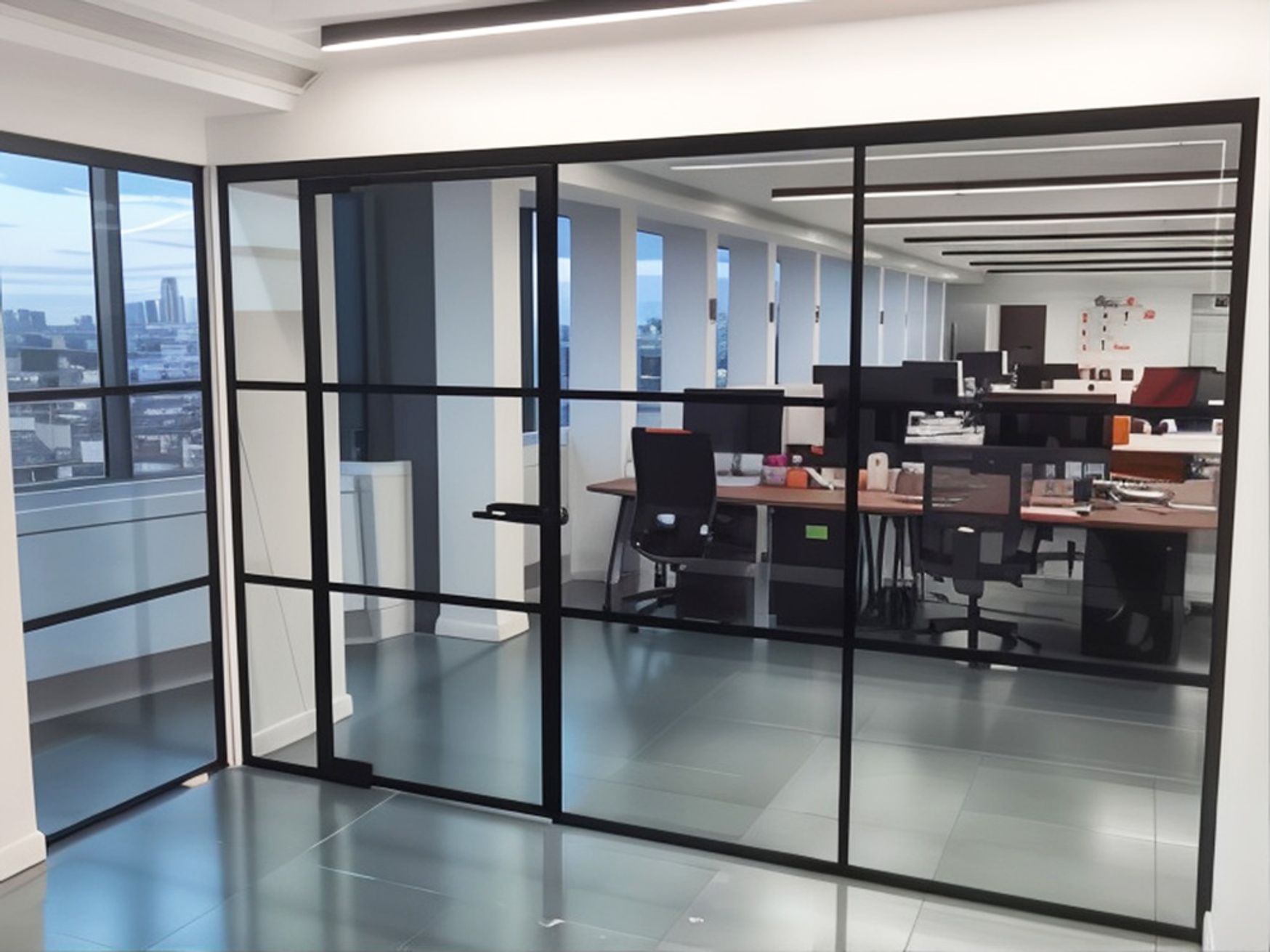 Brand new glass partitioning system