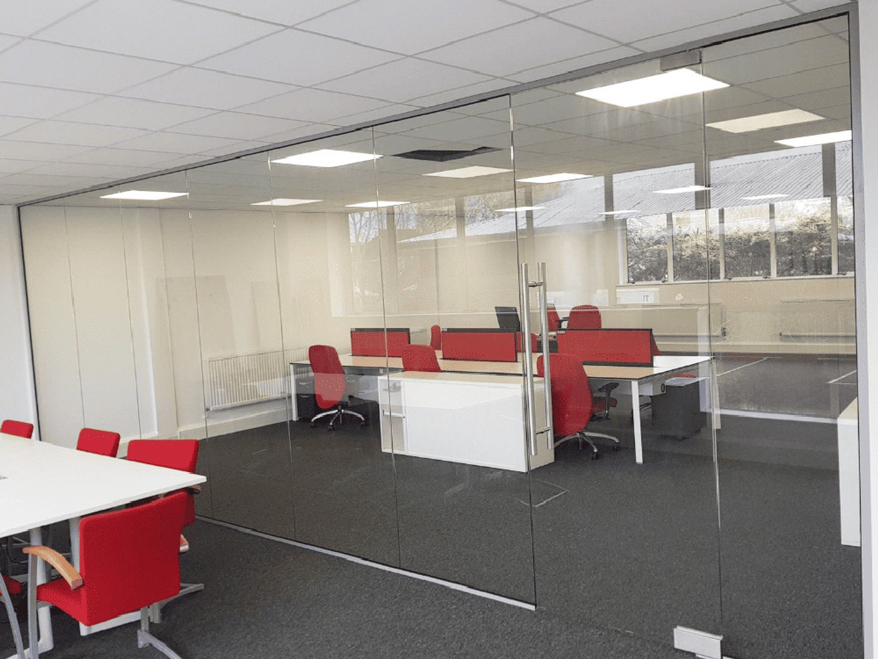Brand new glass partitioning system