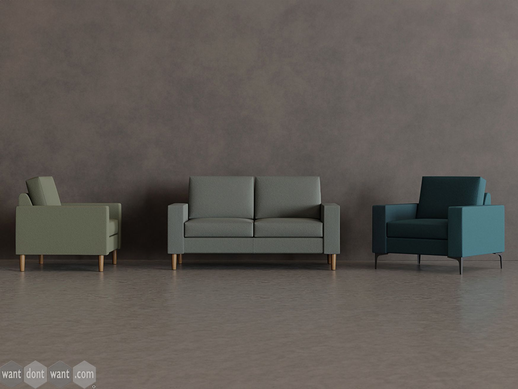 Brand new 2-seat sofa in a range of fabrics!