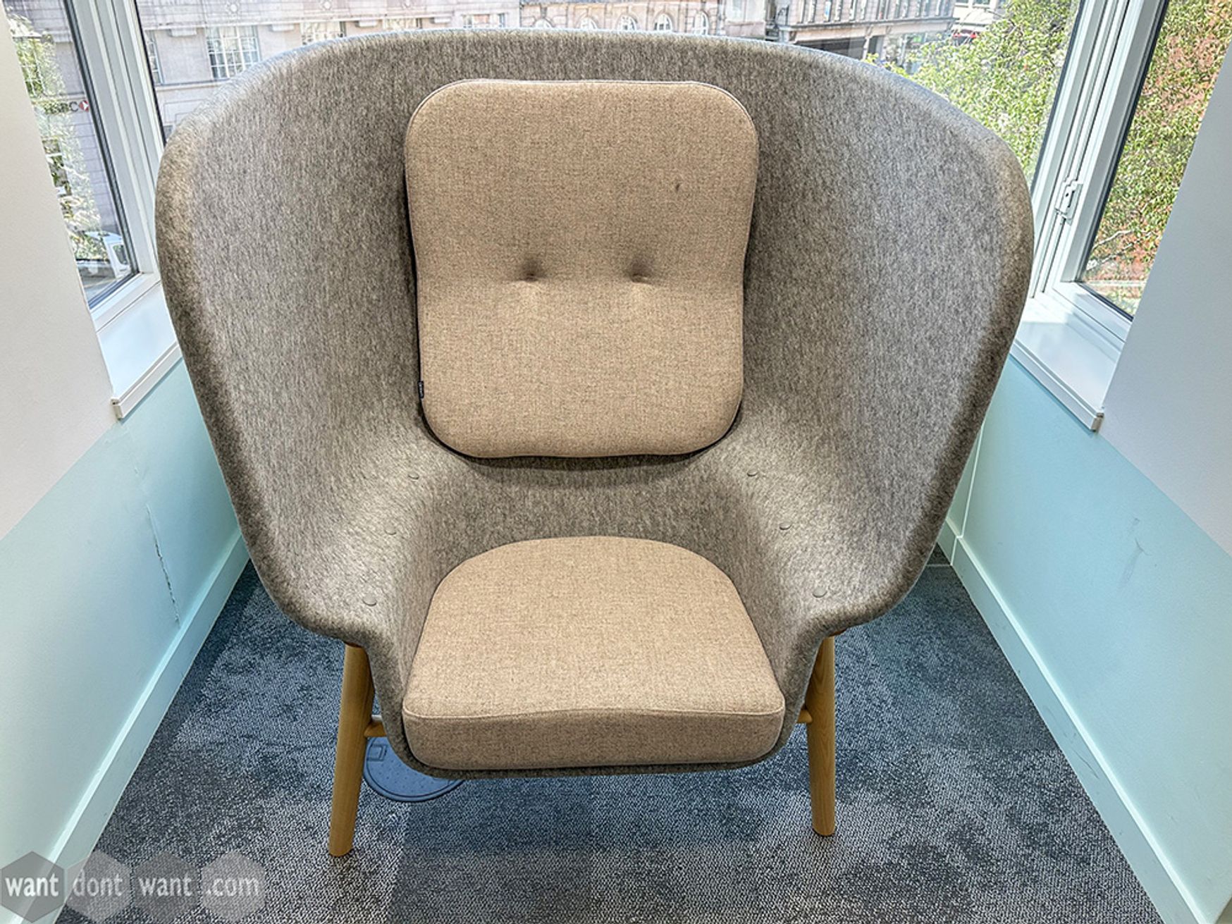 Used DeVorm chair in light grey felt