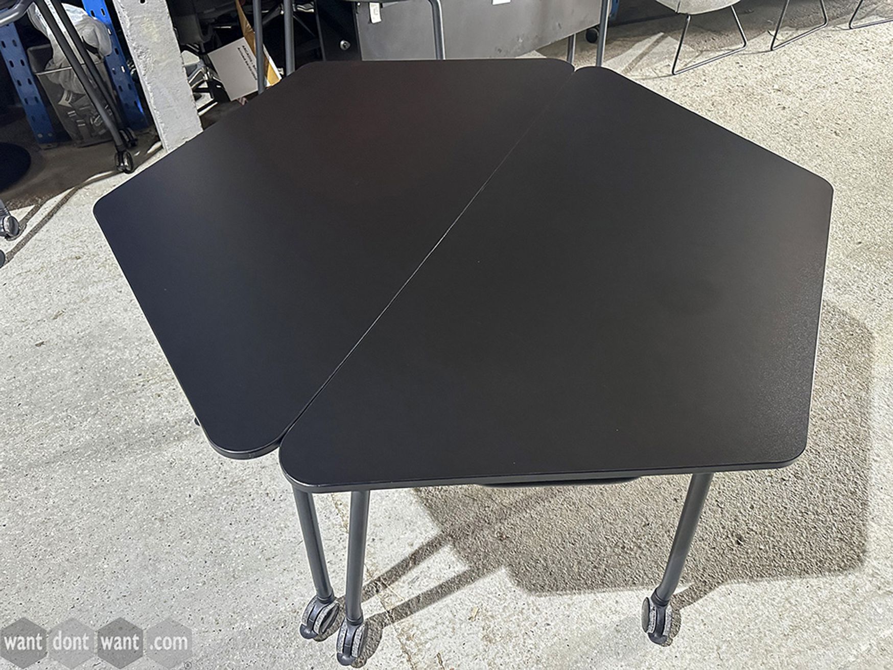 Used 1400mm Ocee Design trapezoidal folding table