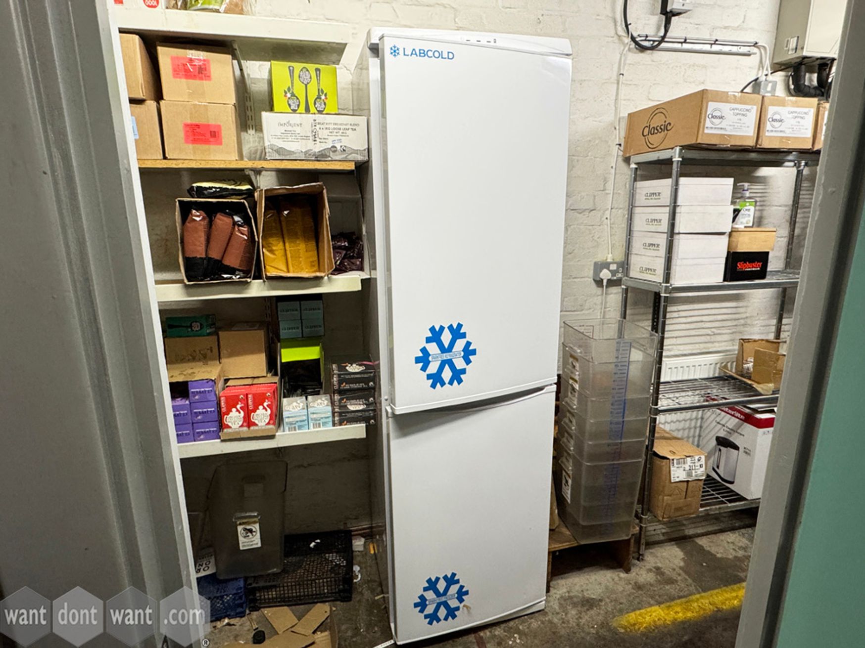 Used Labcold white fridge/freezer