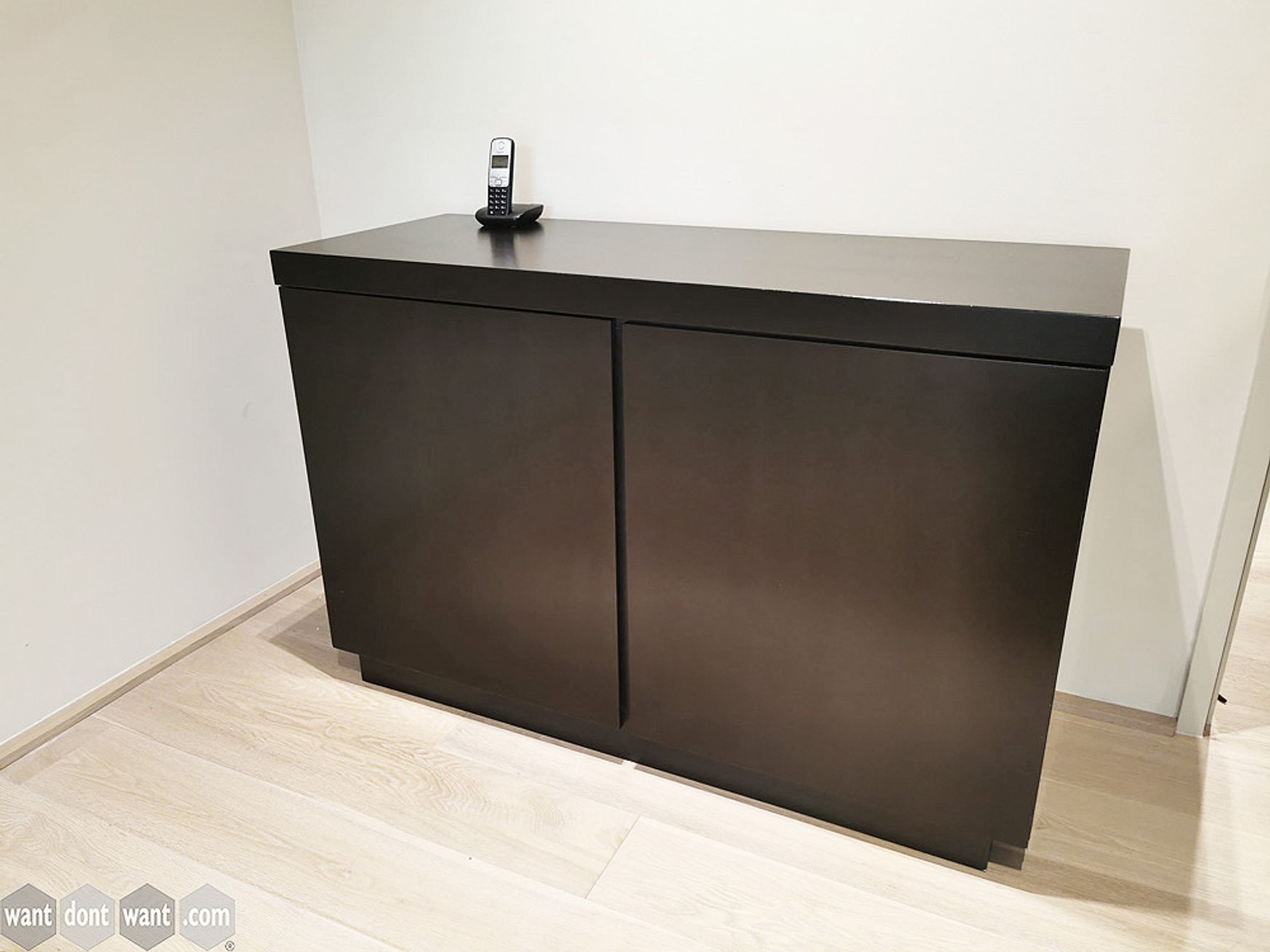 Used Dark Brown 2-Door Credenza