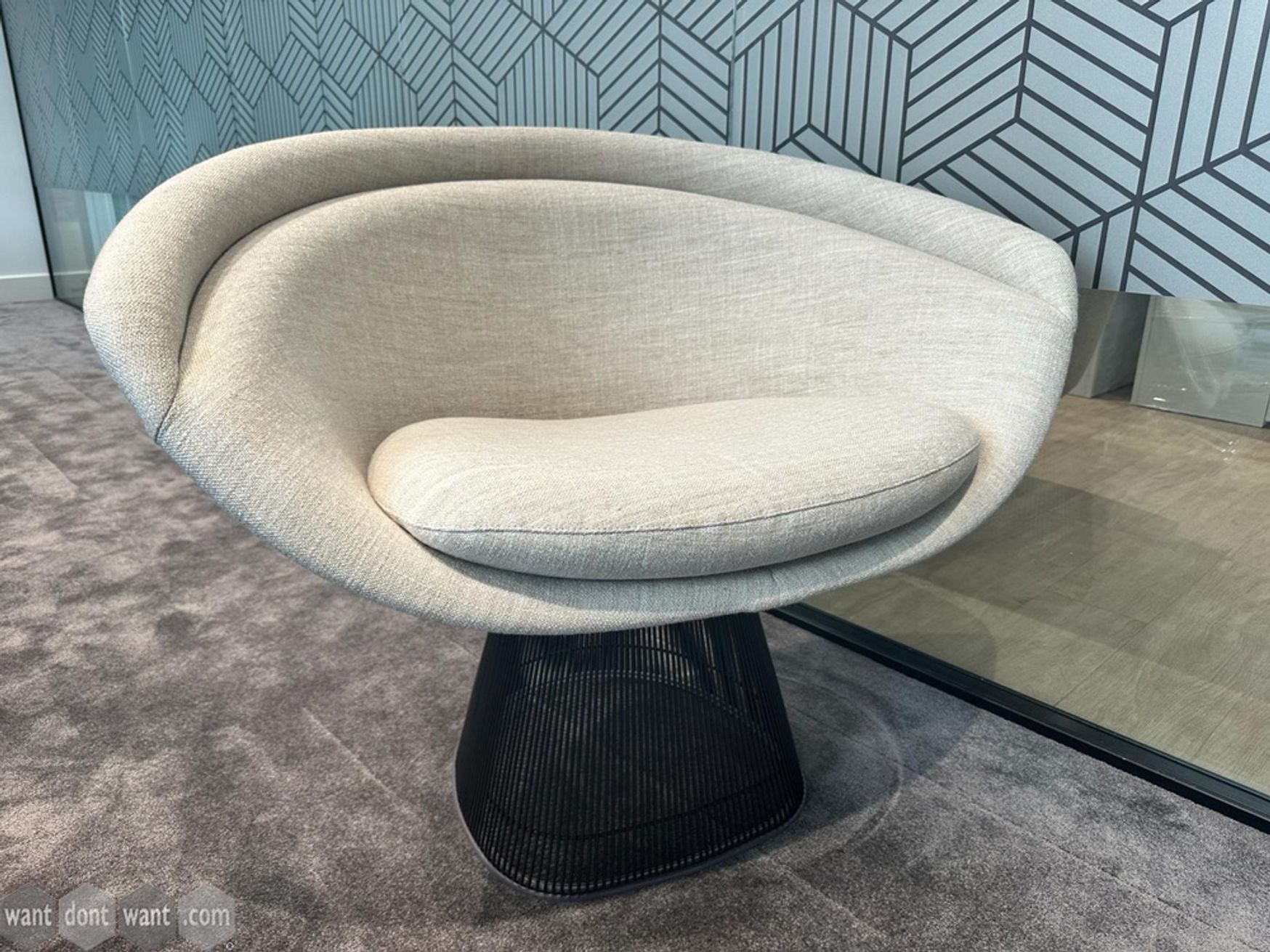 Used Knoll Studio Platner Lounge Chair. Designed by Warren Platner.
