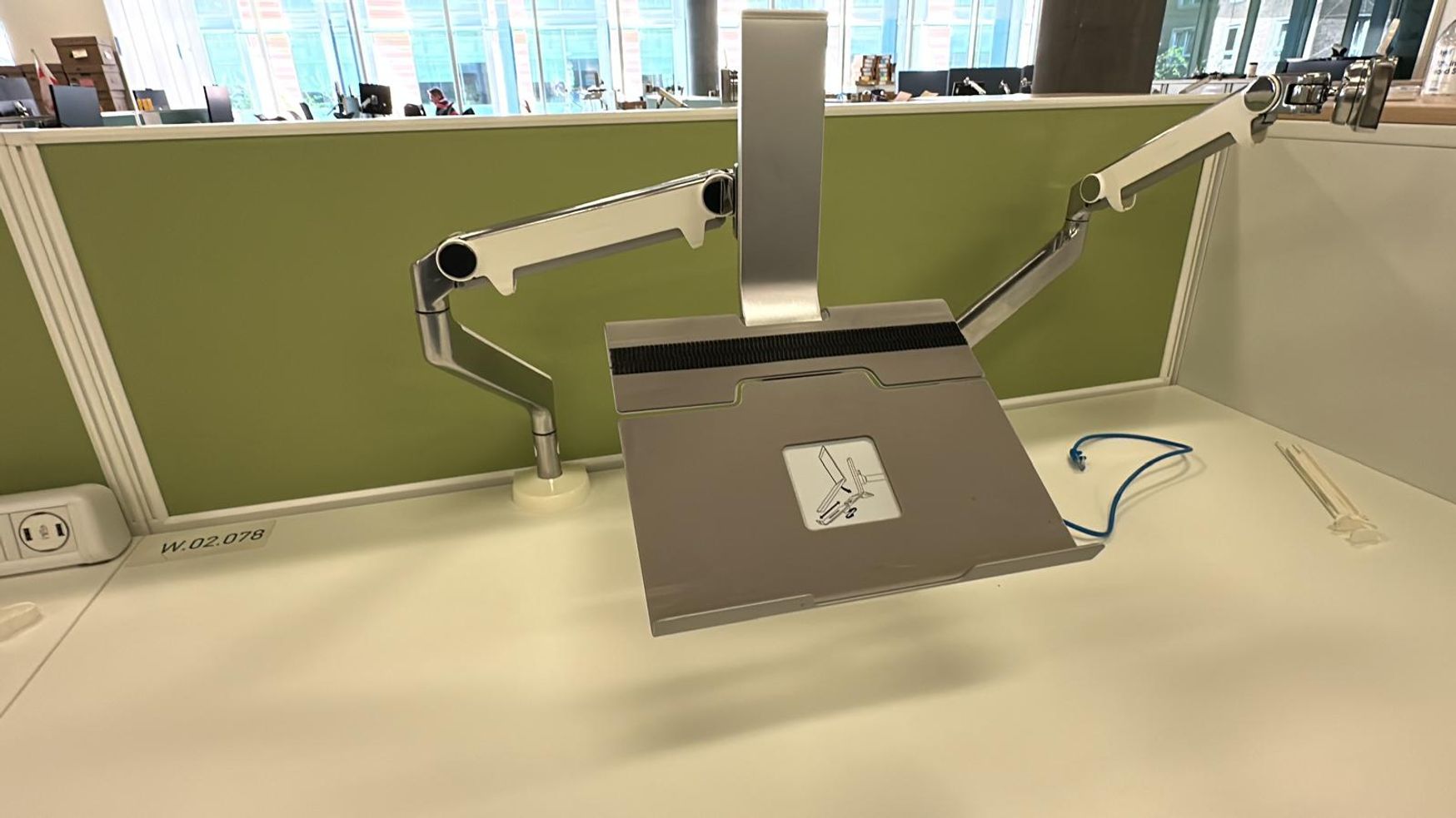 Used Humanscale laptop stands 