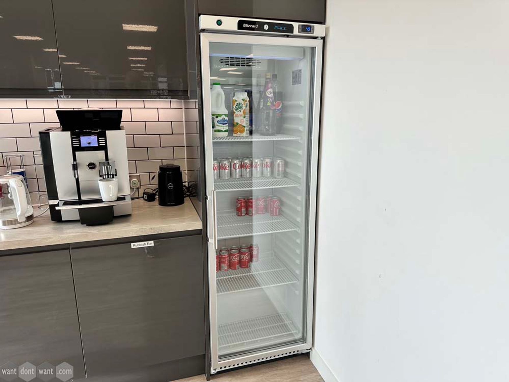 Used Blizzard HG400SS Single Glass Door Fridges