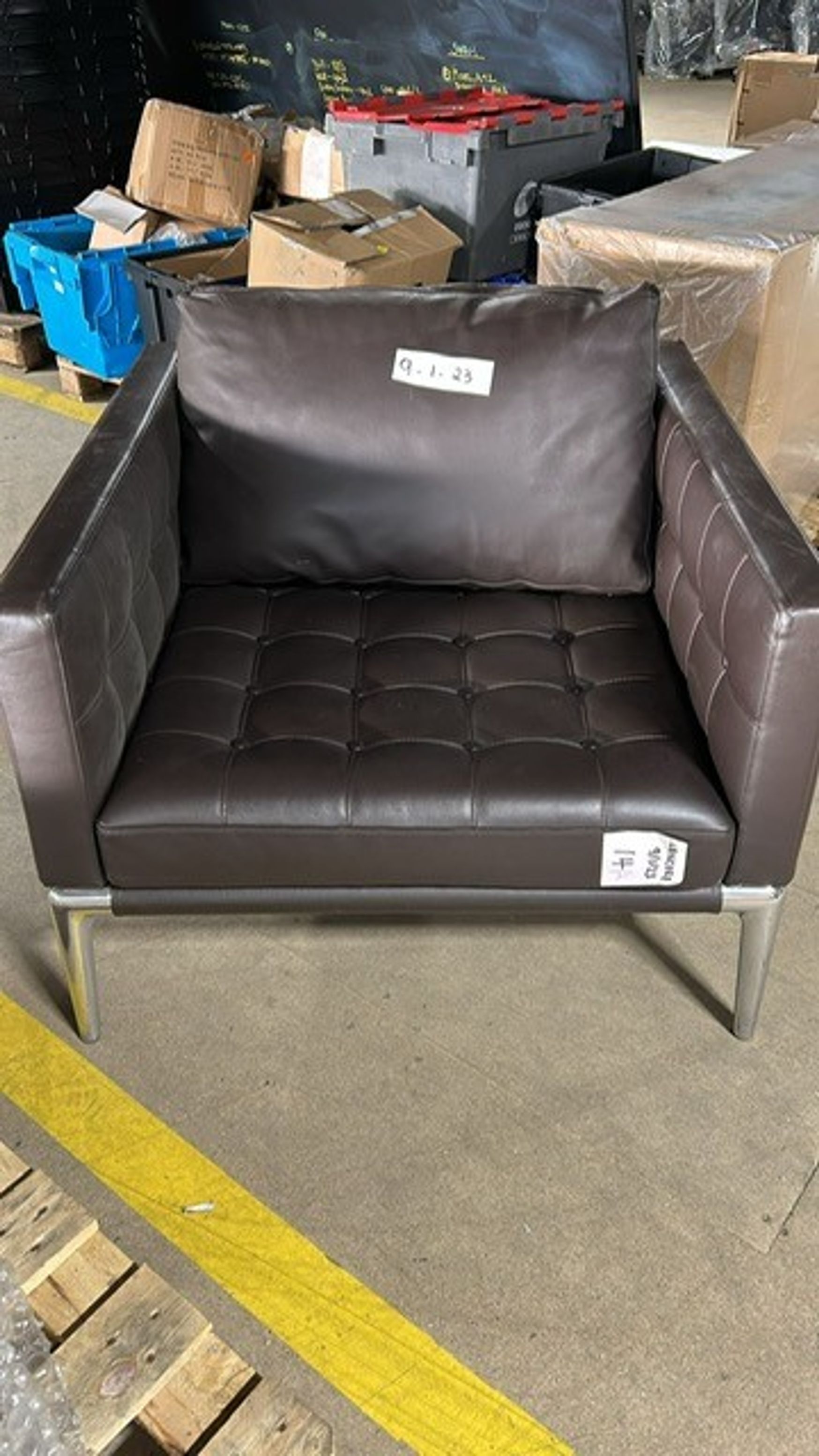 Used Cassina leather armchair