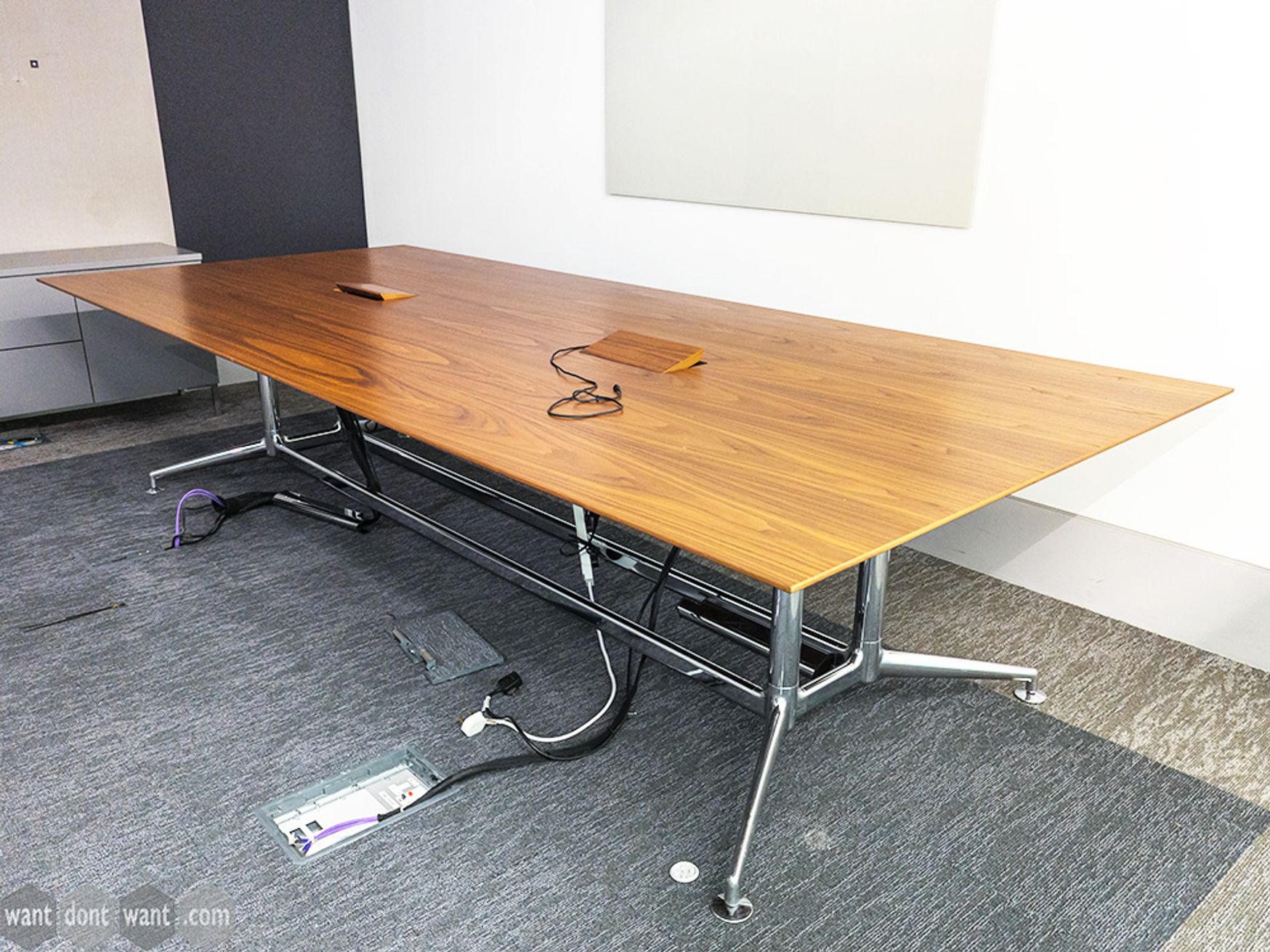 Used 3200mm Brunner Fina Boardroom Table with Cable Management
