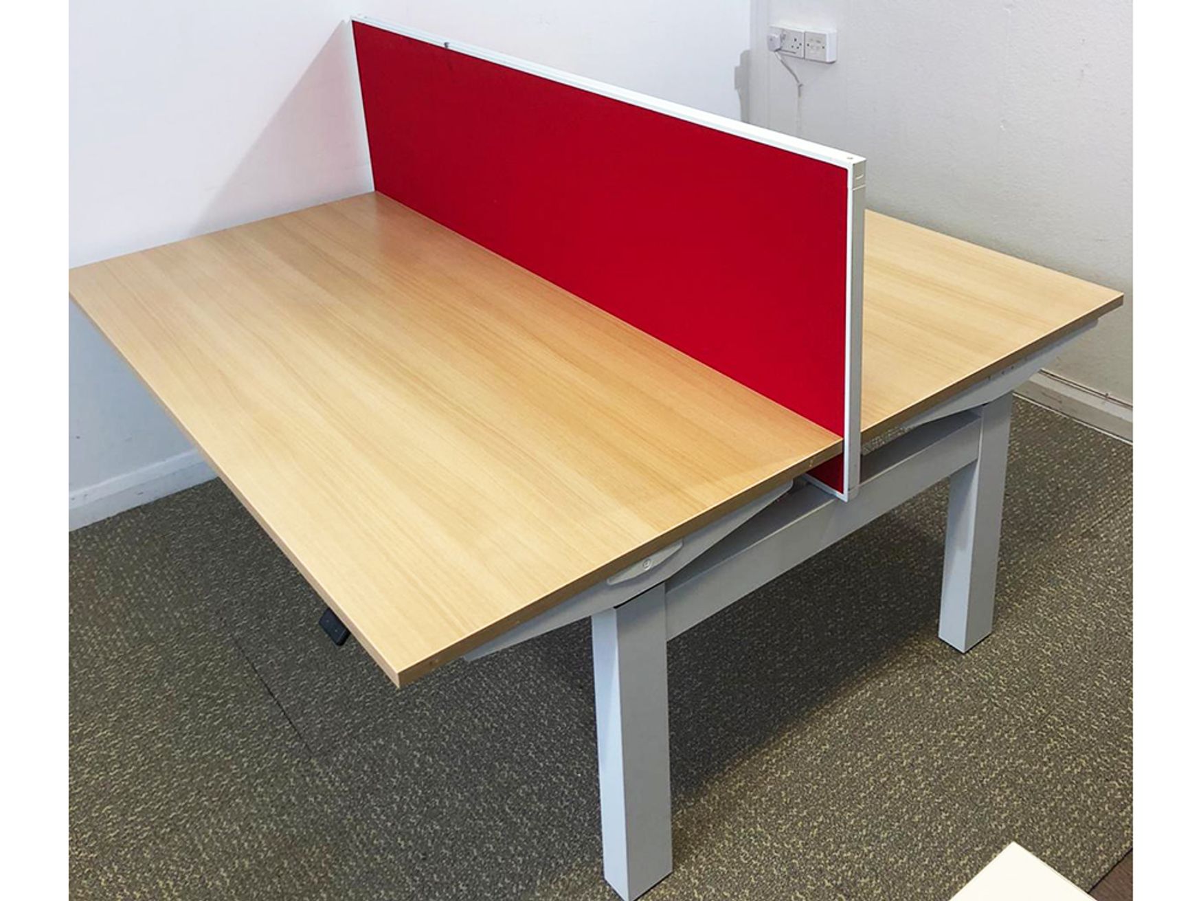 Used 1600mm Herman Miller Electric Sit Stand Bench Desks