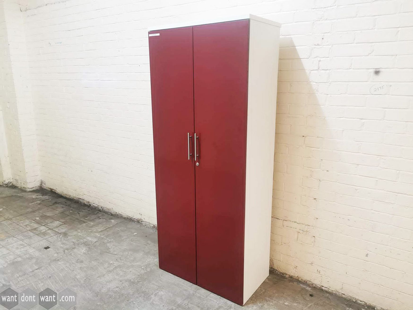 Used Double Door Cupboard with Shelves