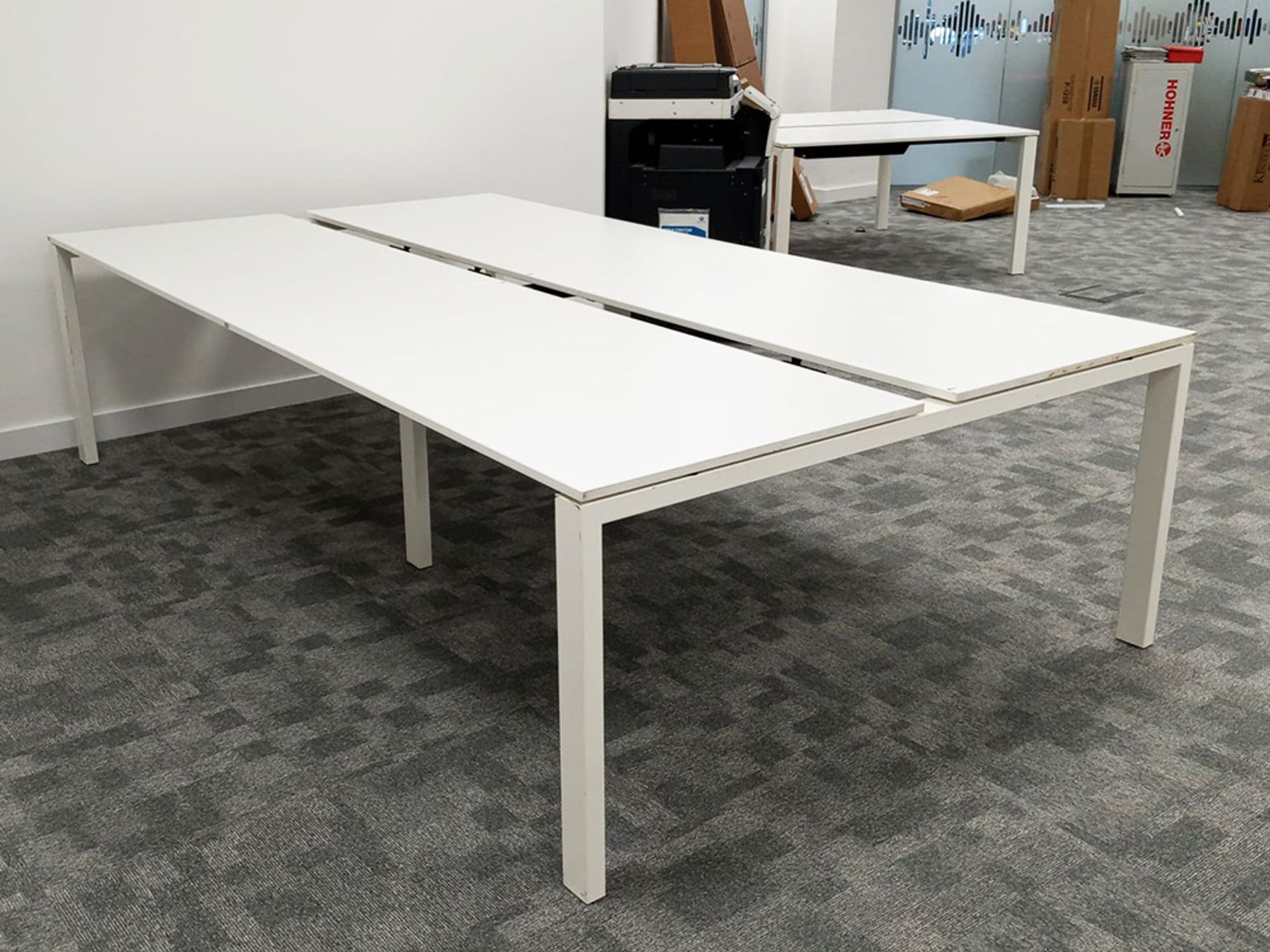 Used 1400mm Sedus White Bench Desks