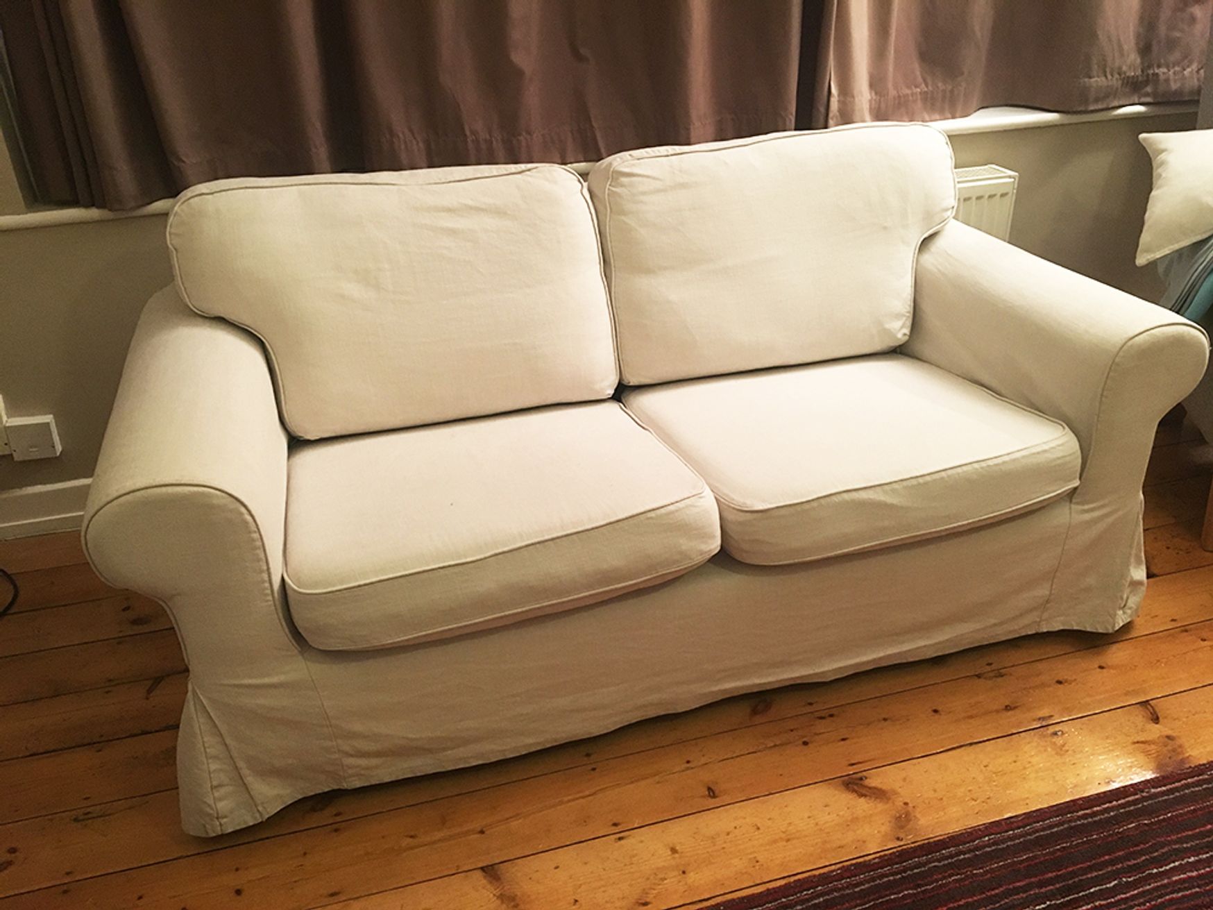 Want Dont Want.Com Second Hand Office Furniture Used Office Furniture Chairs Sofas Armchairs Lounge Used Beige Fabric 2 Seater Sofa