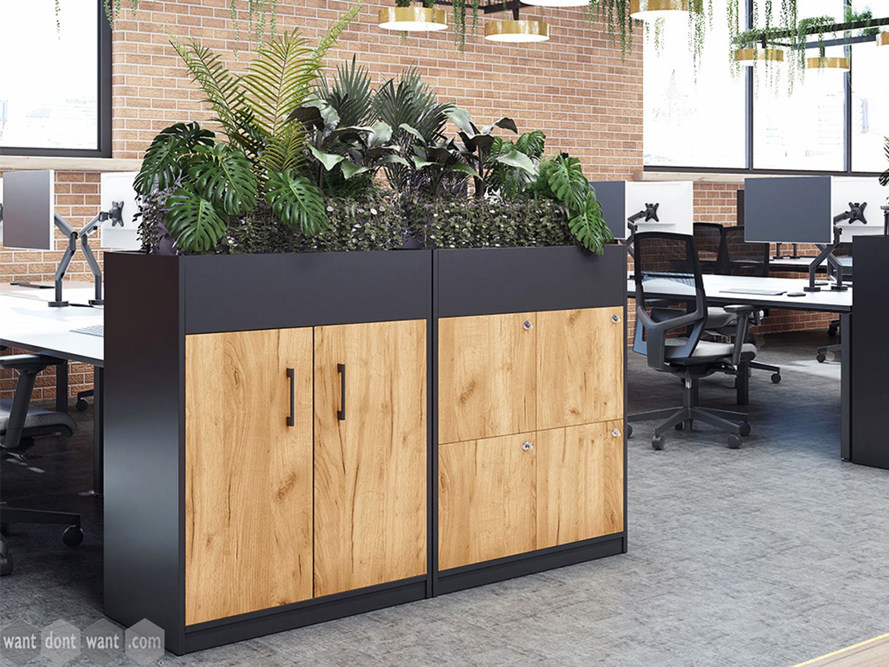 Brand new locker with planter unit