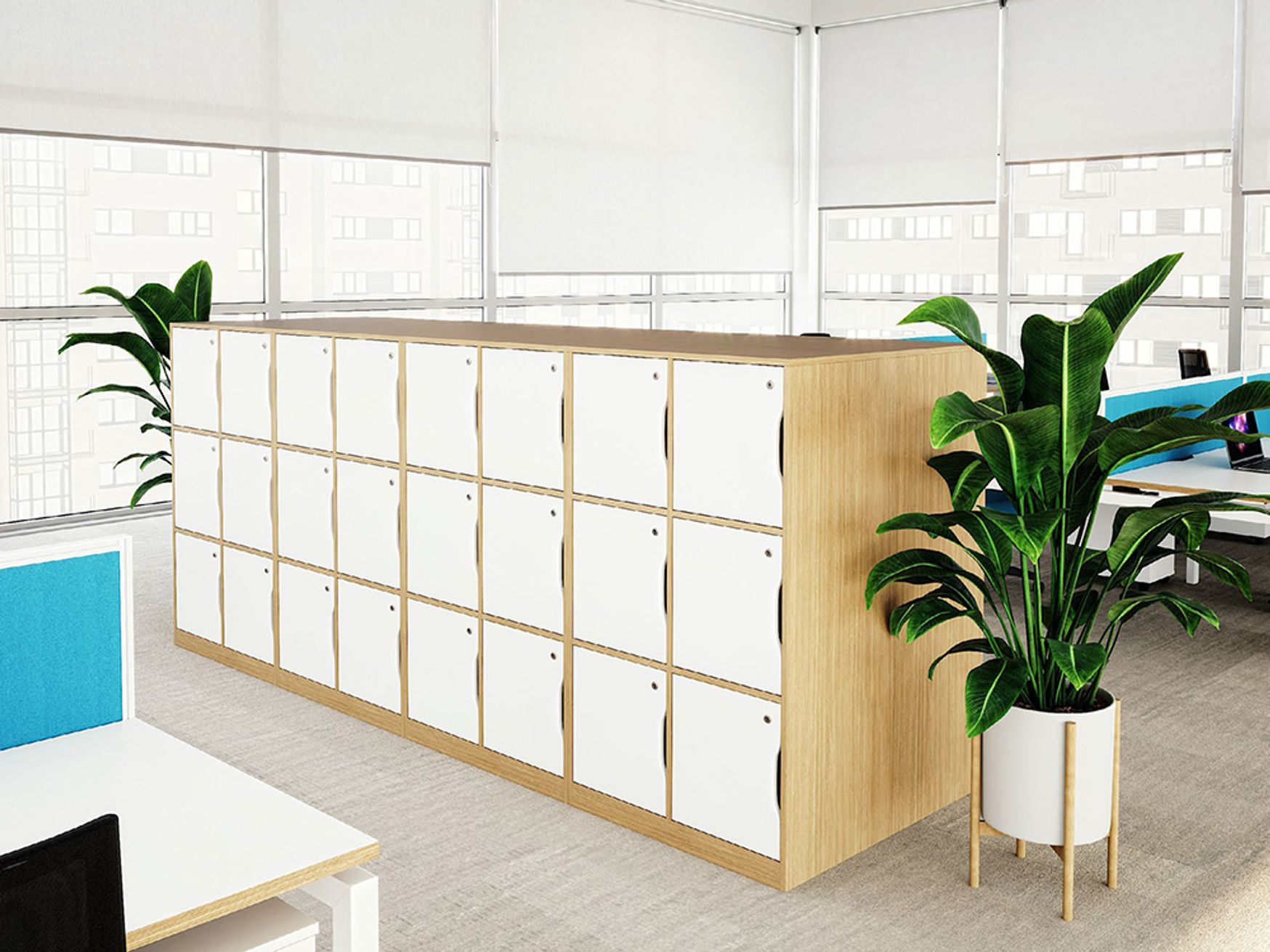 Brand New Locker Units with Choice of MFC Finish