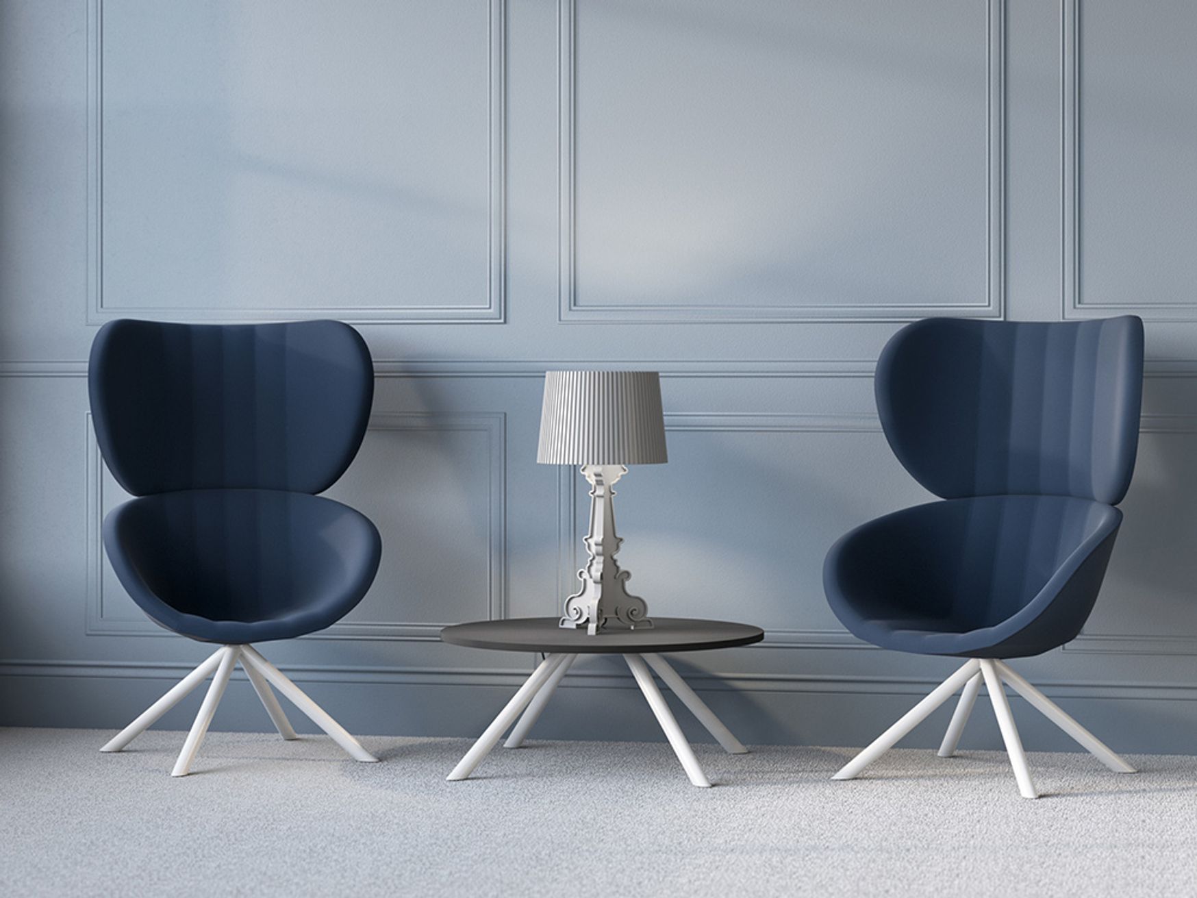 New contemporary high-back chairs
