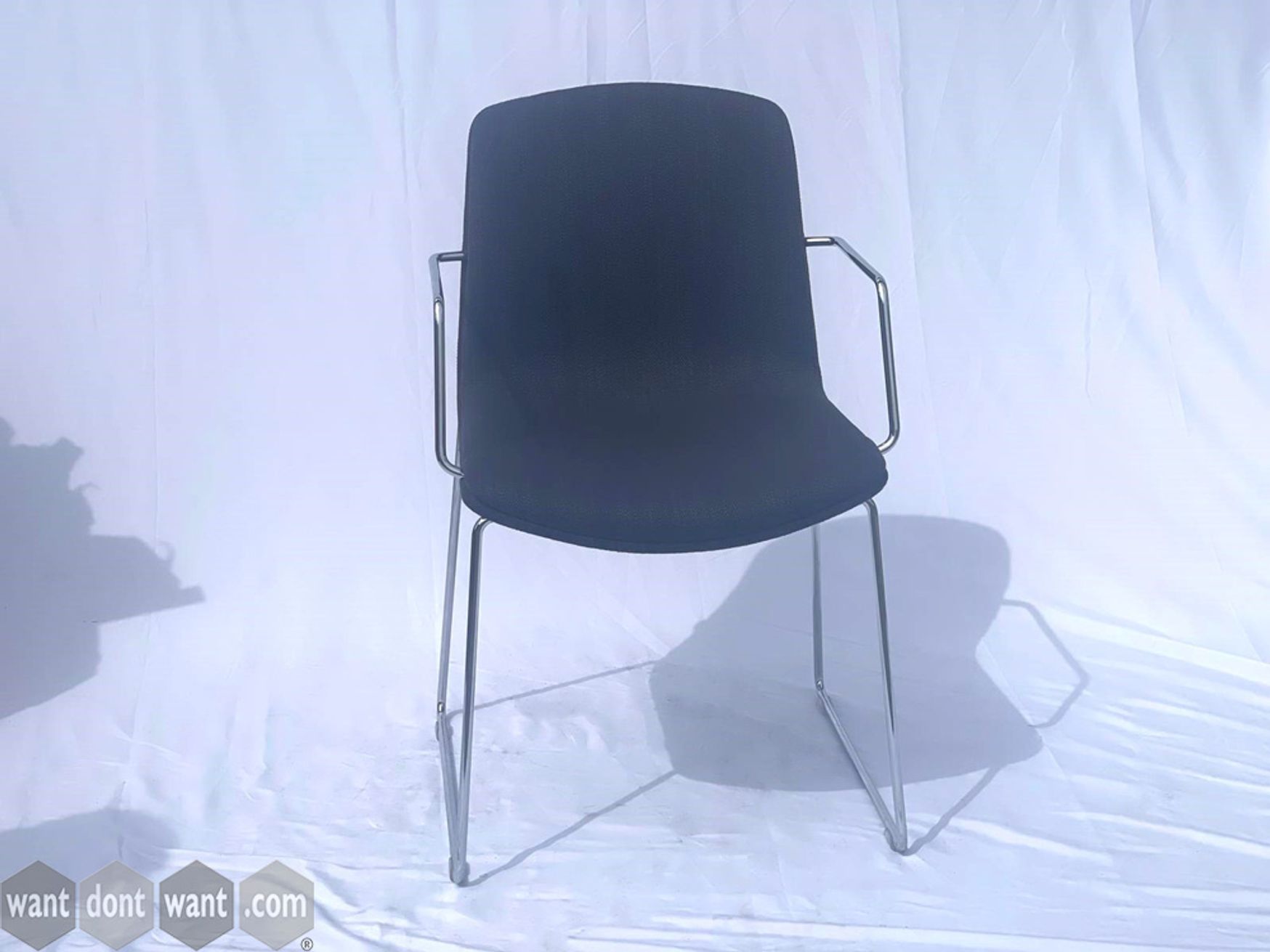 Orangebox 'Cubb' armchair with wire frame. 