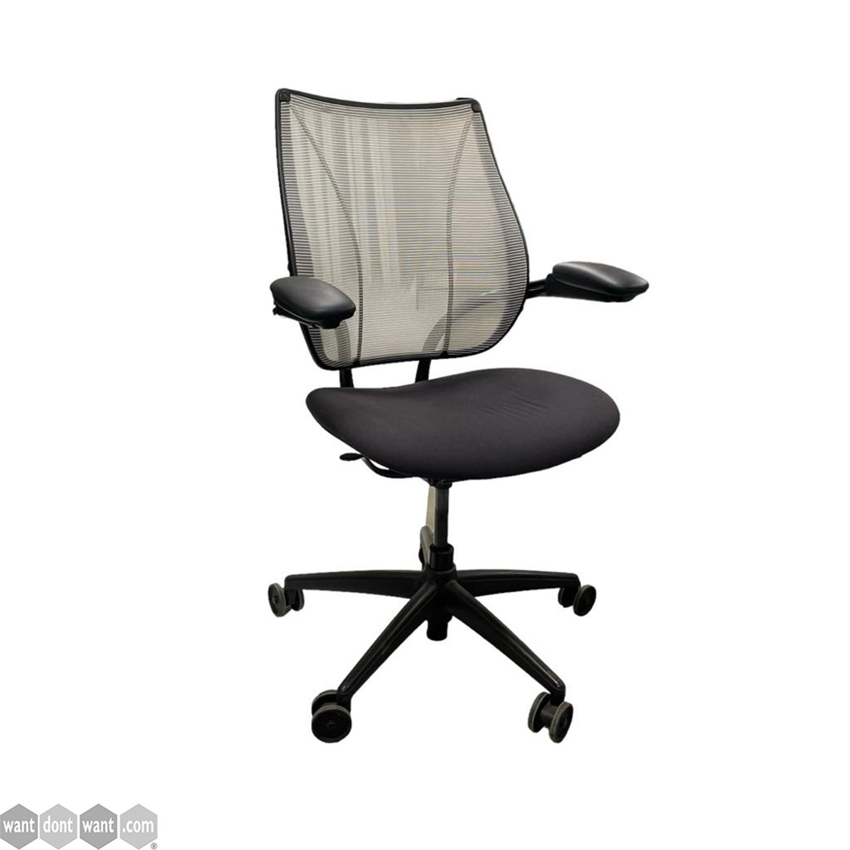 Used Humanscale 'Liberty' chairs with light grey mesh back.