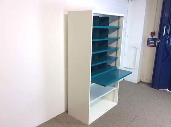 Further view of the Maine open storage shown in the previous image.