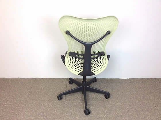 Further view of the Herman Miller Mirra chairs shown in the previous image.