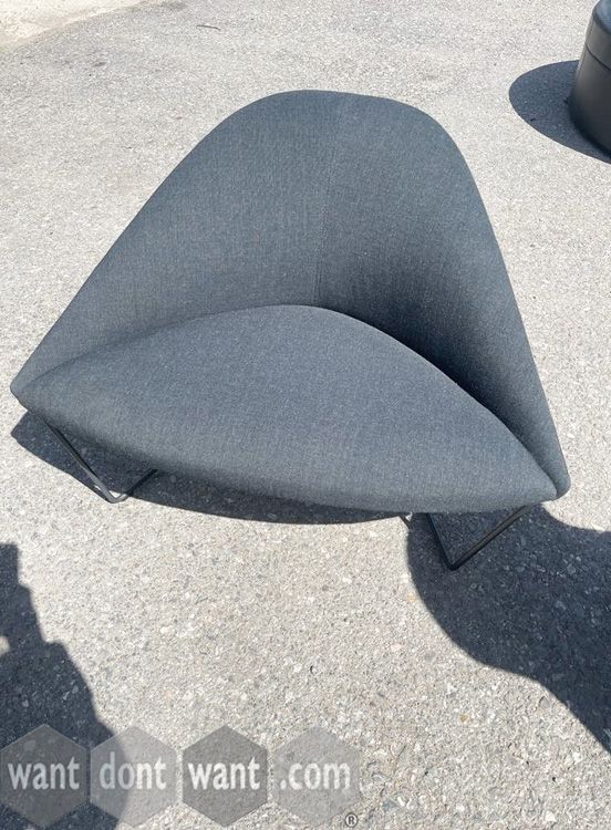 Used Arper Coline lounge chair with sled base