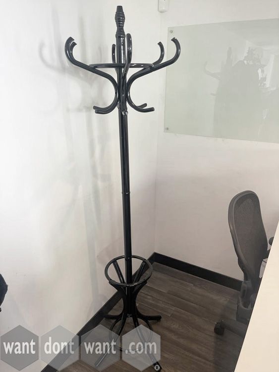 Used black coat stand 