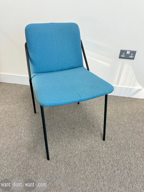 Used meeting/visitor chairs - fabric requires a little steam clean but should come up as new!