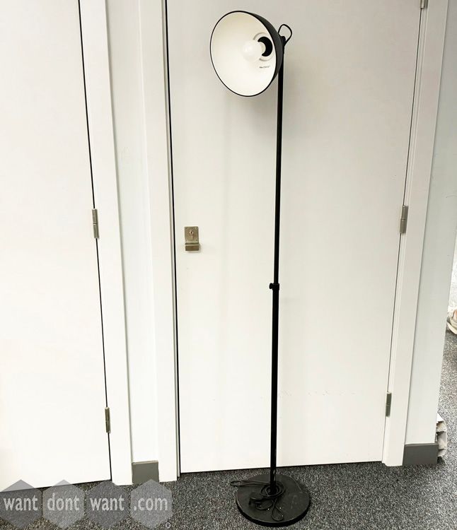 Used black floor lamp