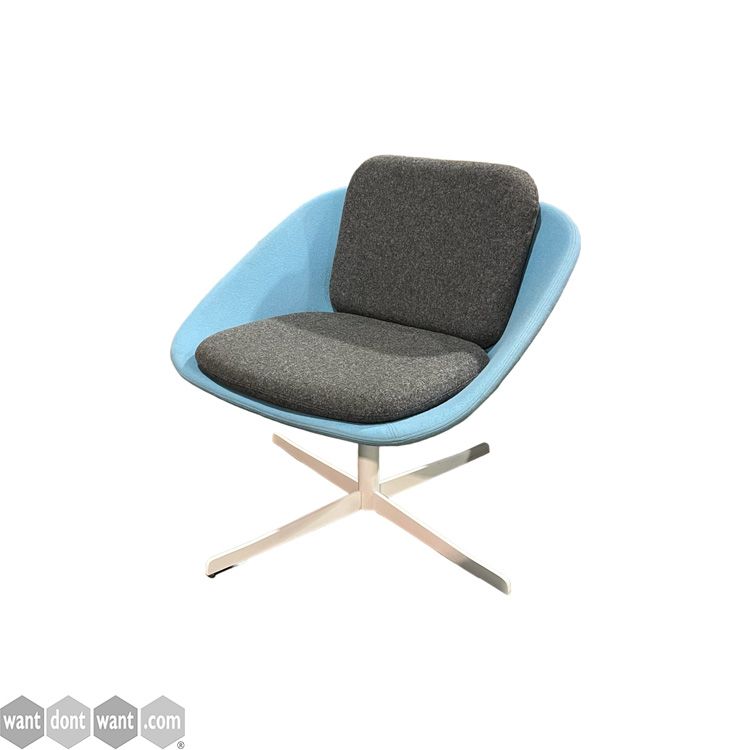 Used Ocee & Four 'Dishy' low-back swivel chair.