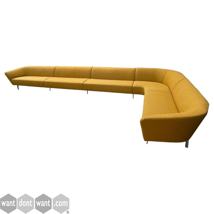 Used Arper 'Loop' Modular sofa in yellow
