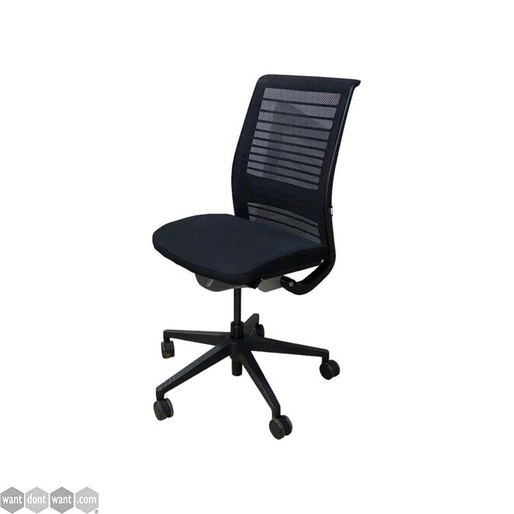 Used Steelcase Think operator chairs without arms 