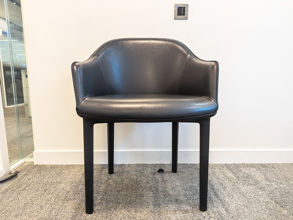 <b>*REDUCED* </b>Used Vitra Softshell blue chairs